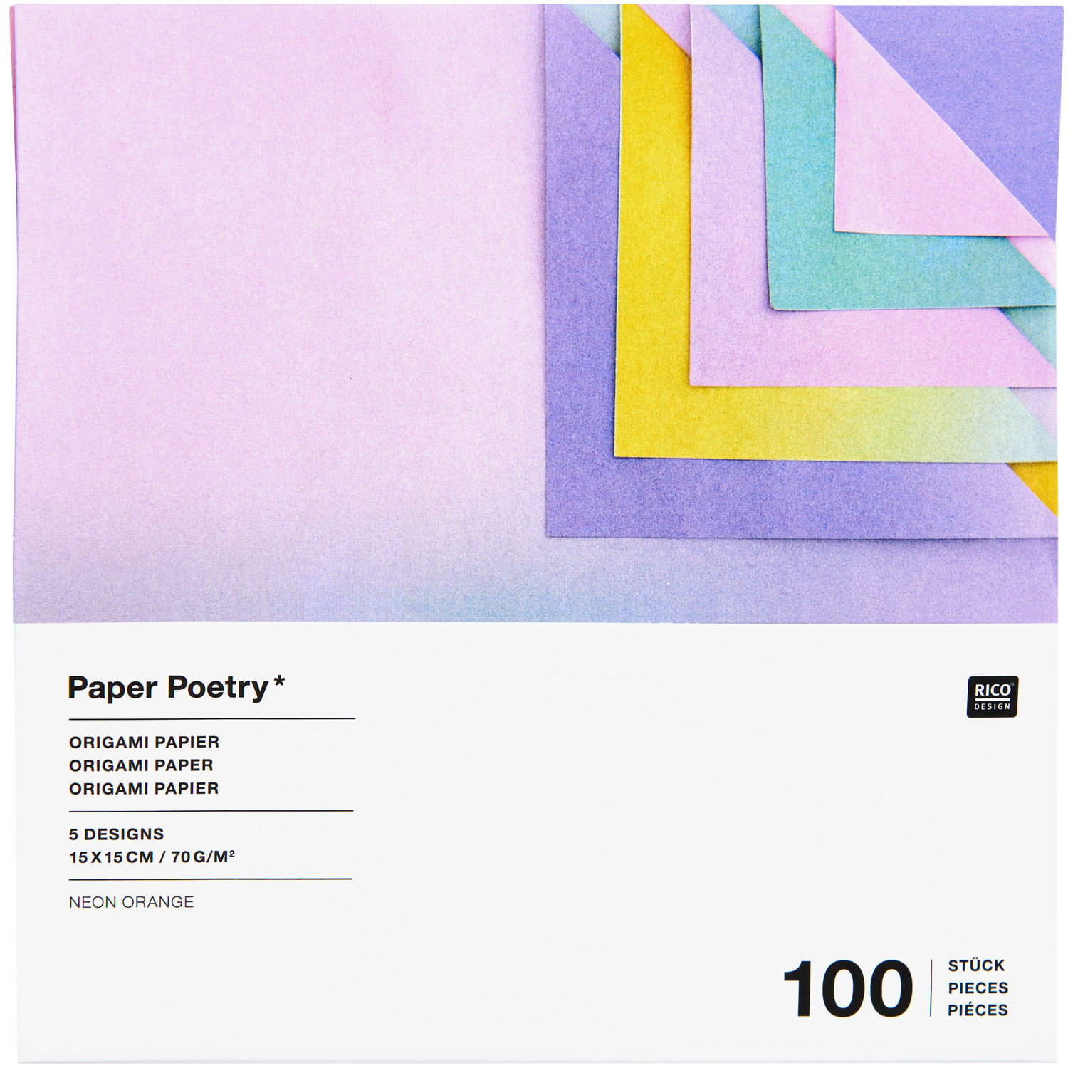 Paper Poetry Origami Blurry Gradient