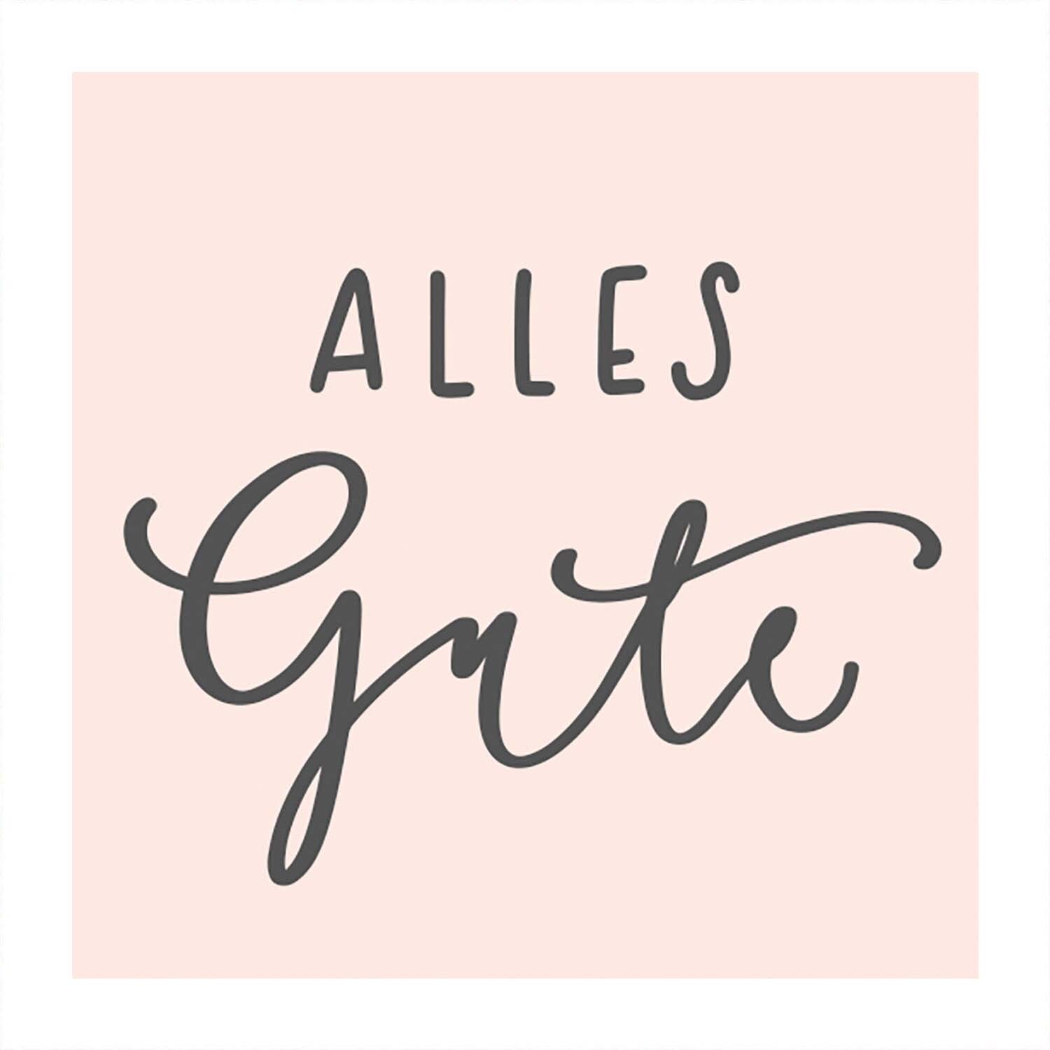 Stempel Alles Gute nude 45x45mm