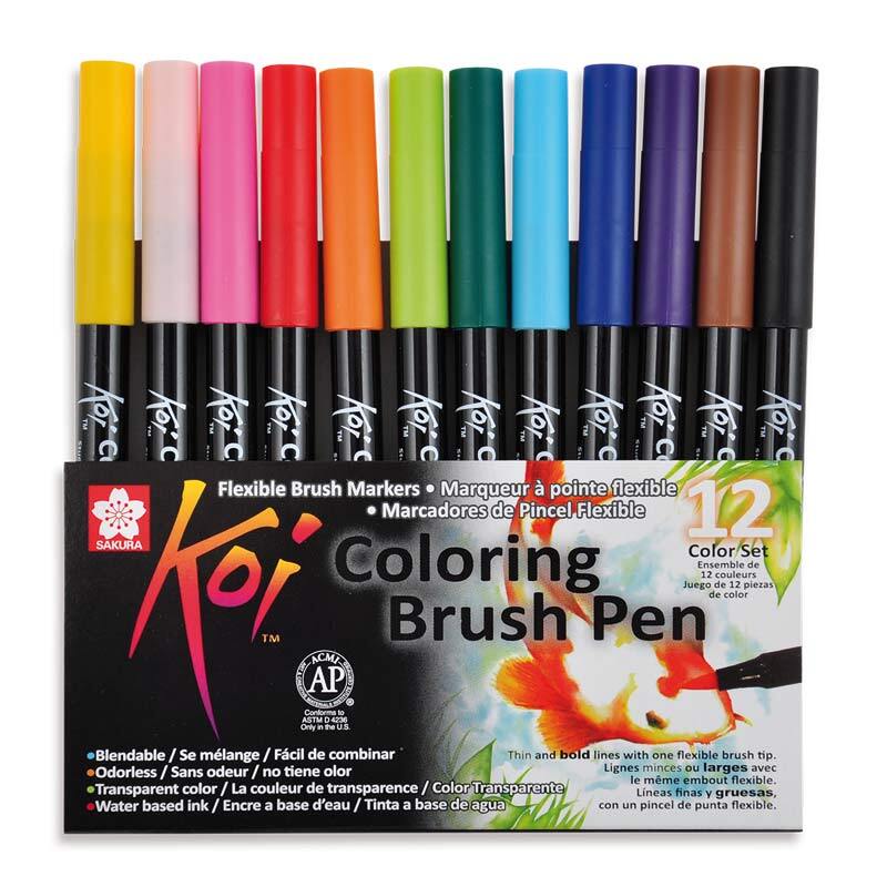 Coloring Brush Pen 12teilig