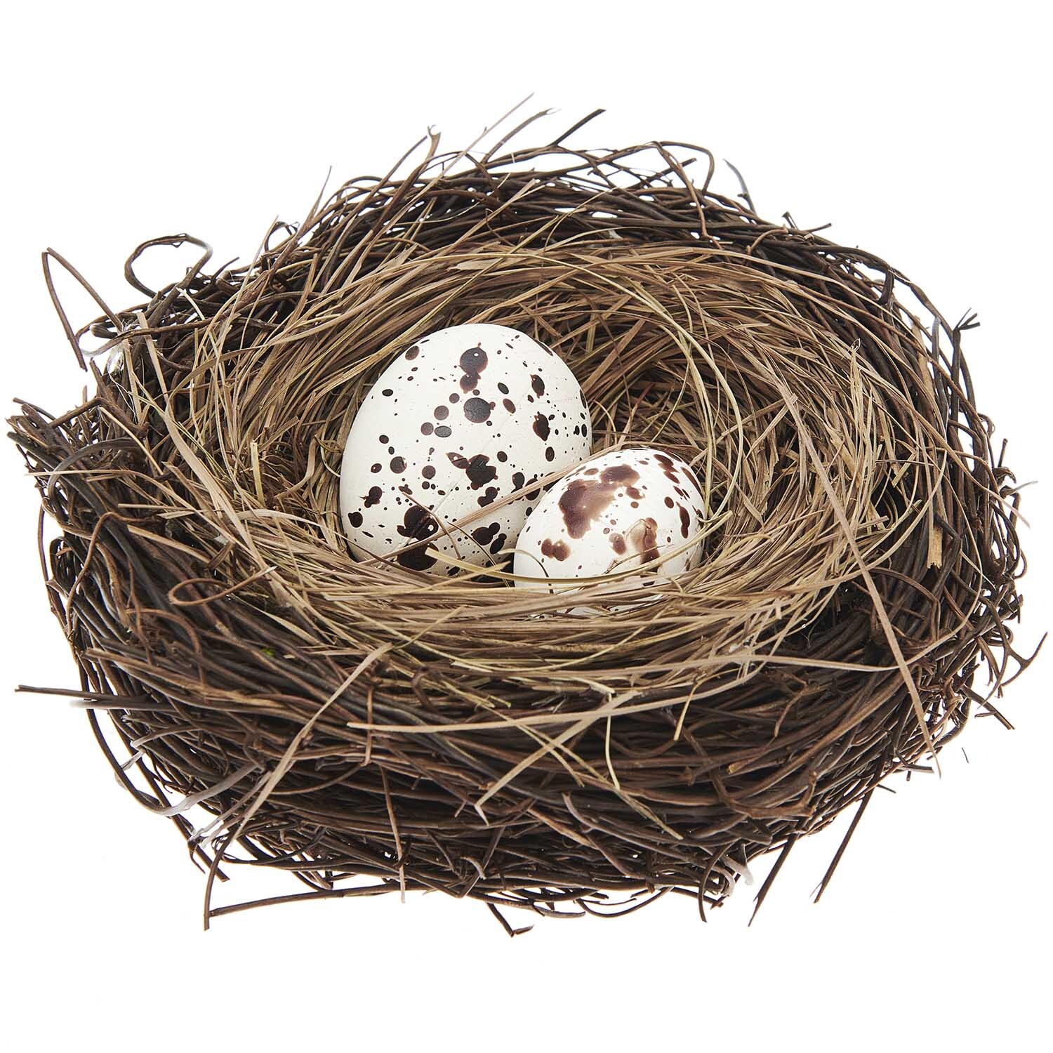 Nest mit 2 Eiern Ø16cm