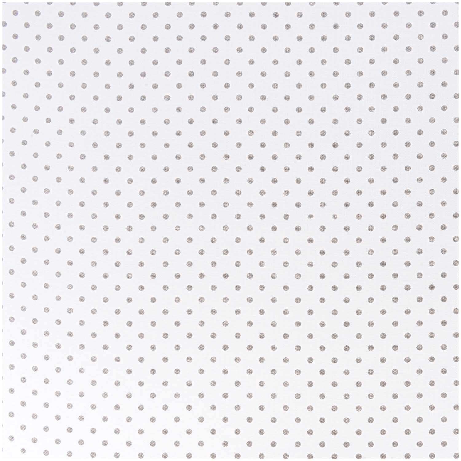Stoff Punkte klein weiß-grau 50x140cm