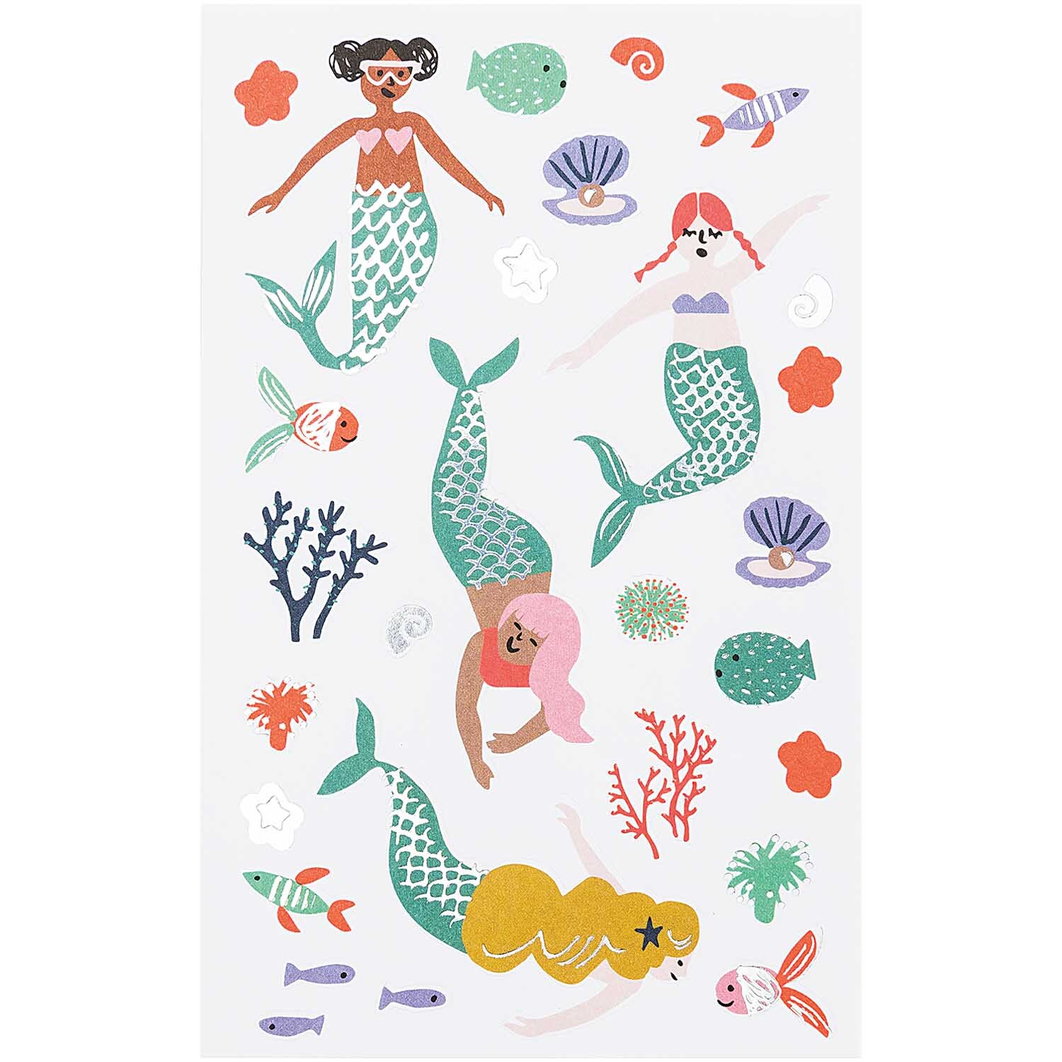Paper Poetry Sticker Mermaid Meerjungfrauen 70 Stück