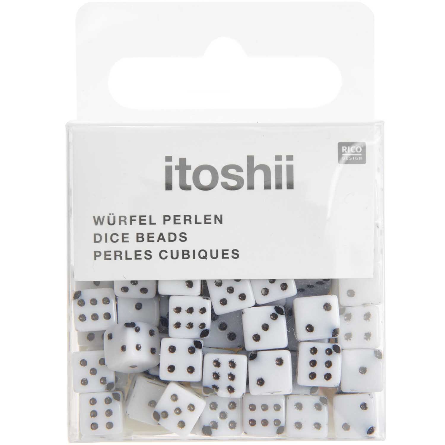 itoshii Perlen Würfel 6mm 96 Stück