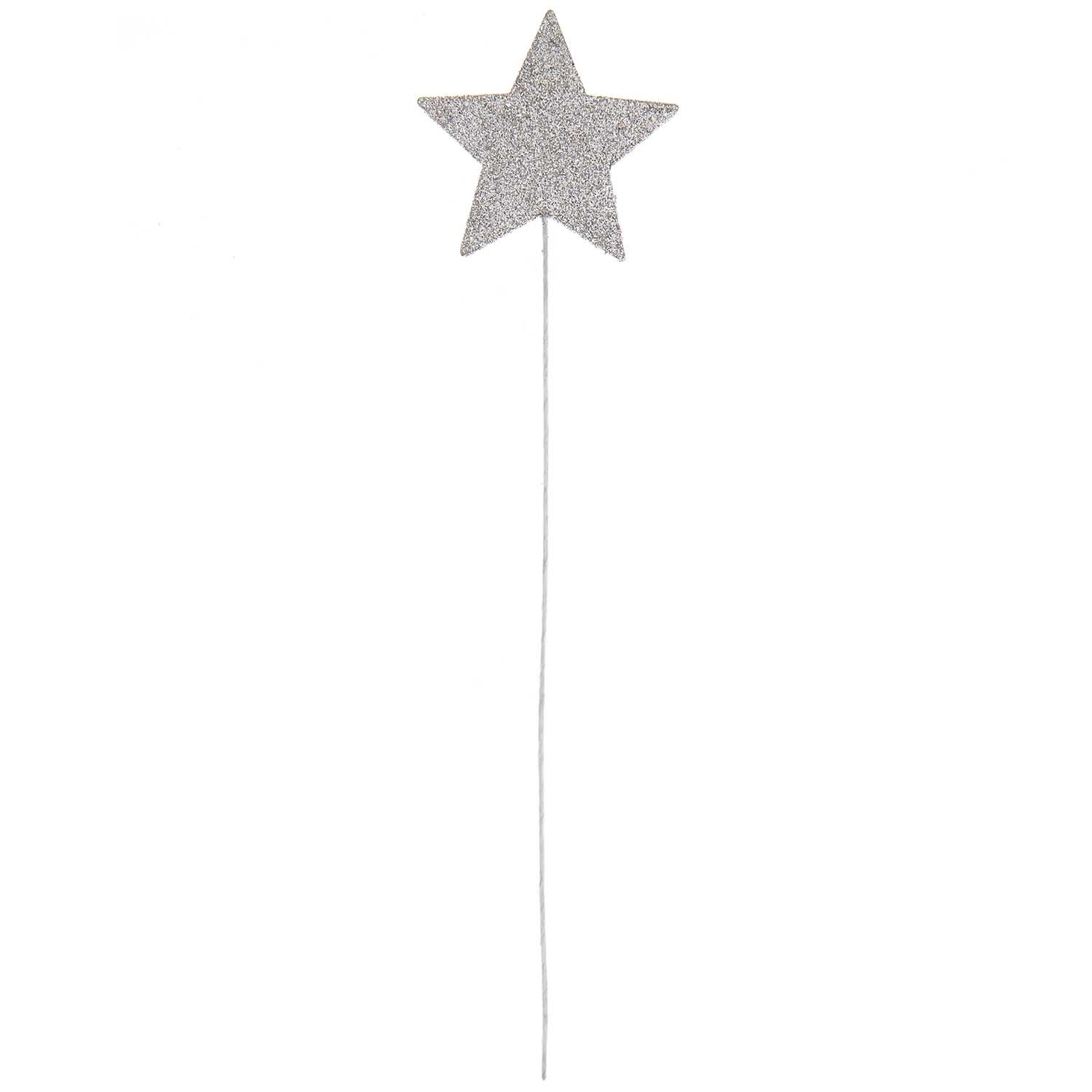 Glitter-Picker Stern gefüllt 27x5cm