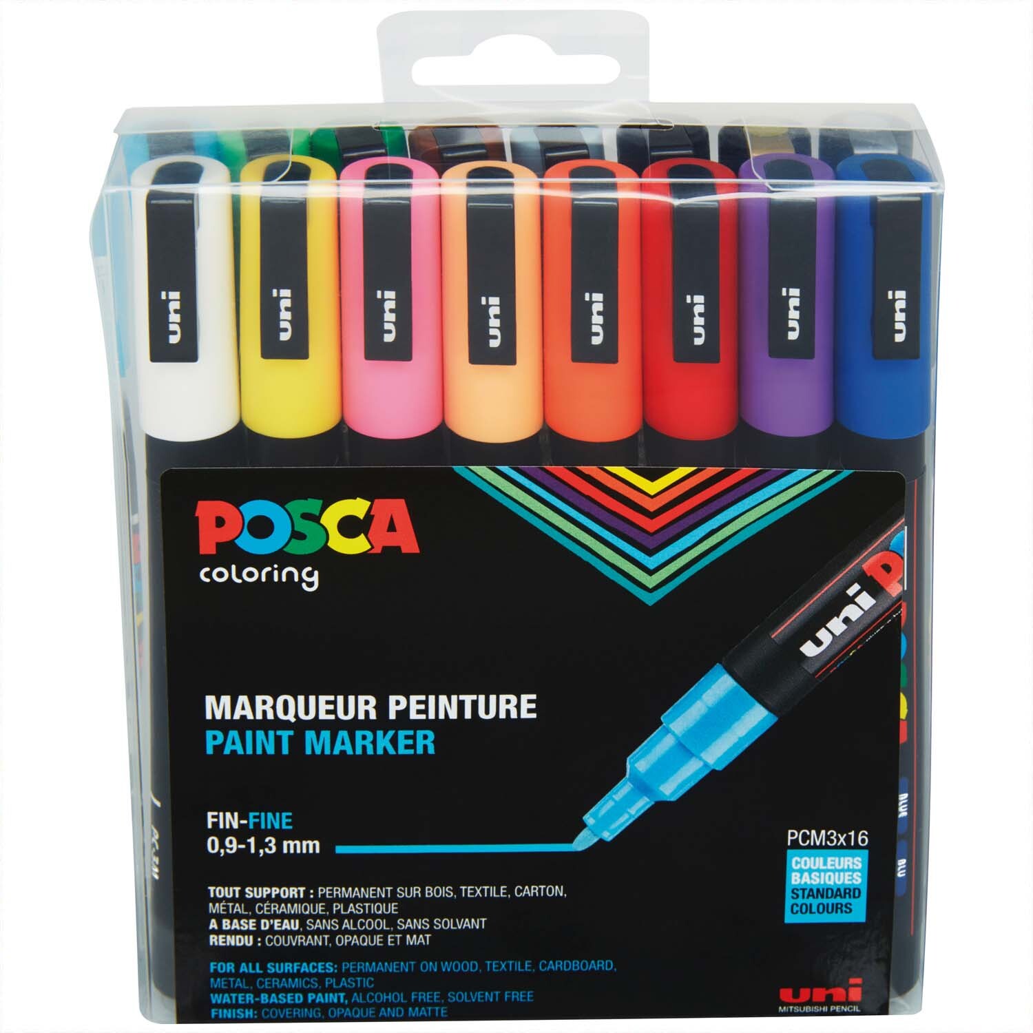 POSCA-Marker PC-3M 0,9-1,3mm 16 Stück