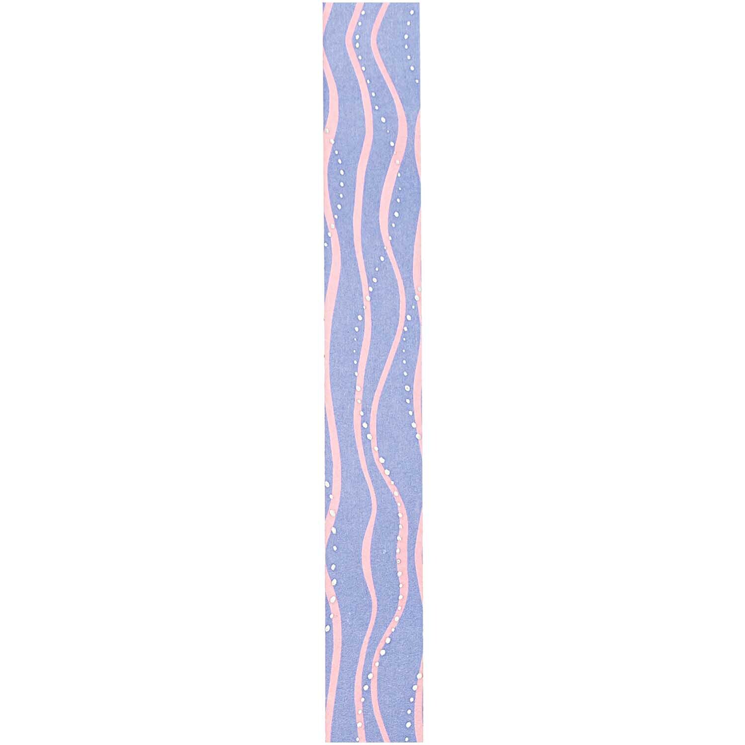 Paper Poetry Tape Mermaid Wellen blau-rosa 1,5cm 10m