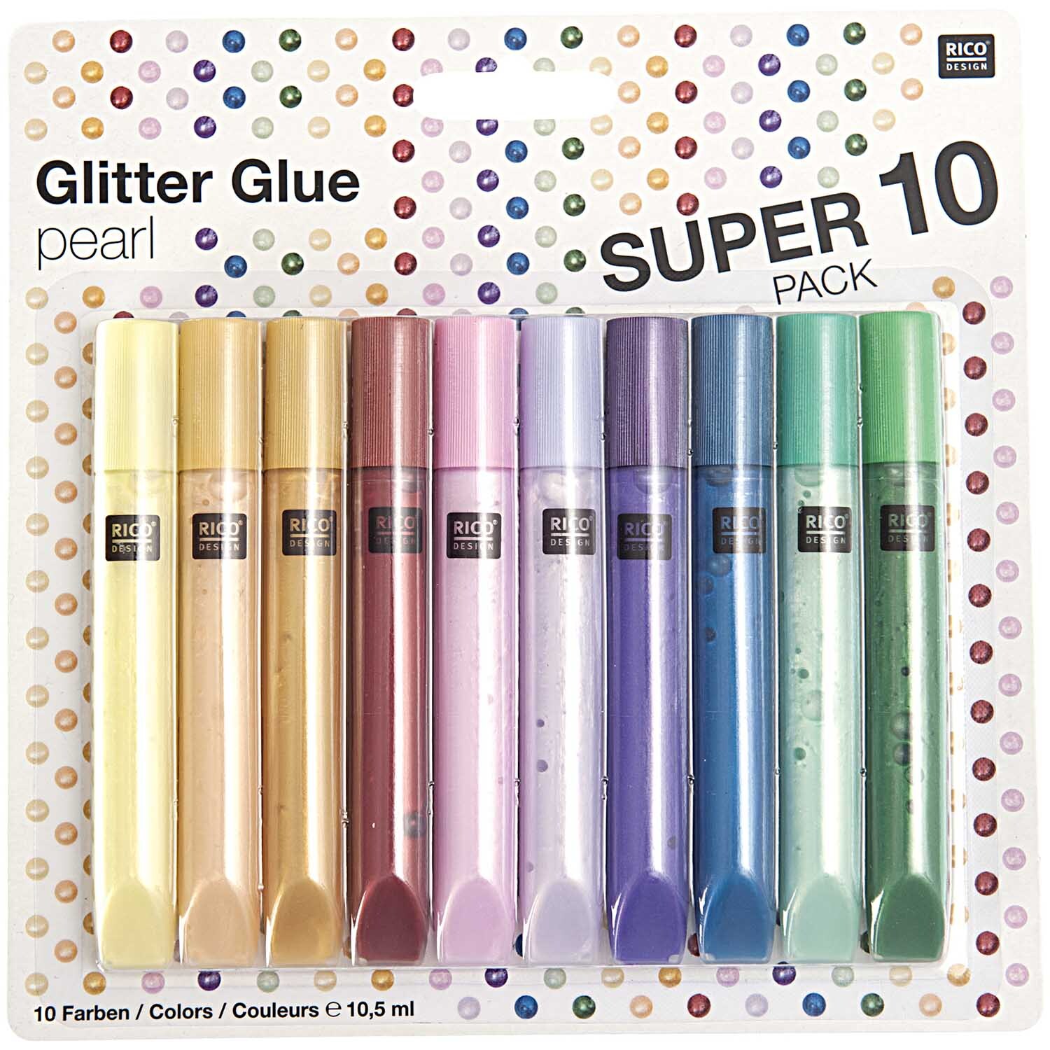 Glitter Glue pearl 10x10,5ml