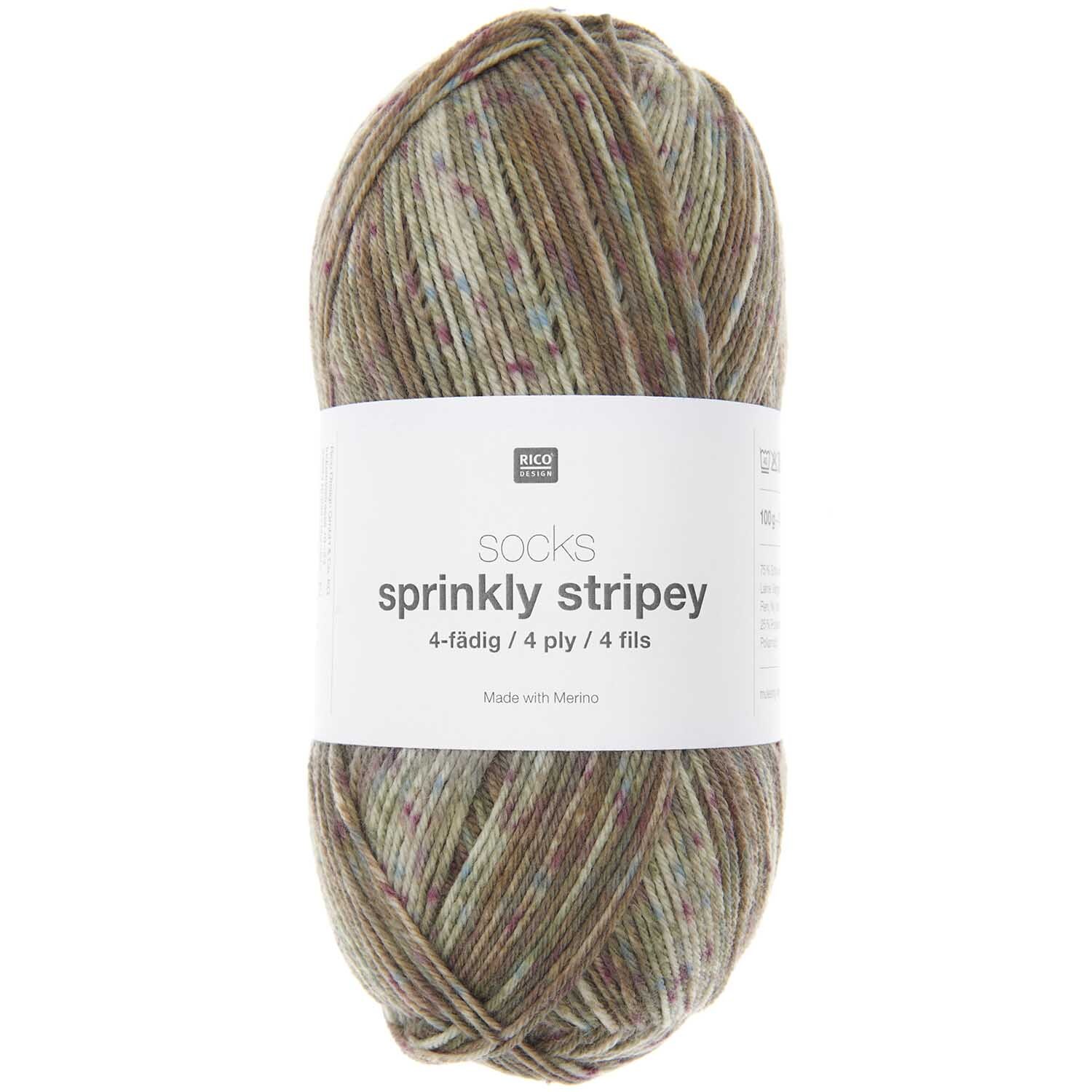 Socks Sprinkly Striply 6-fädig