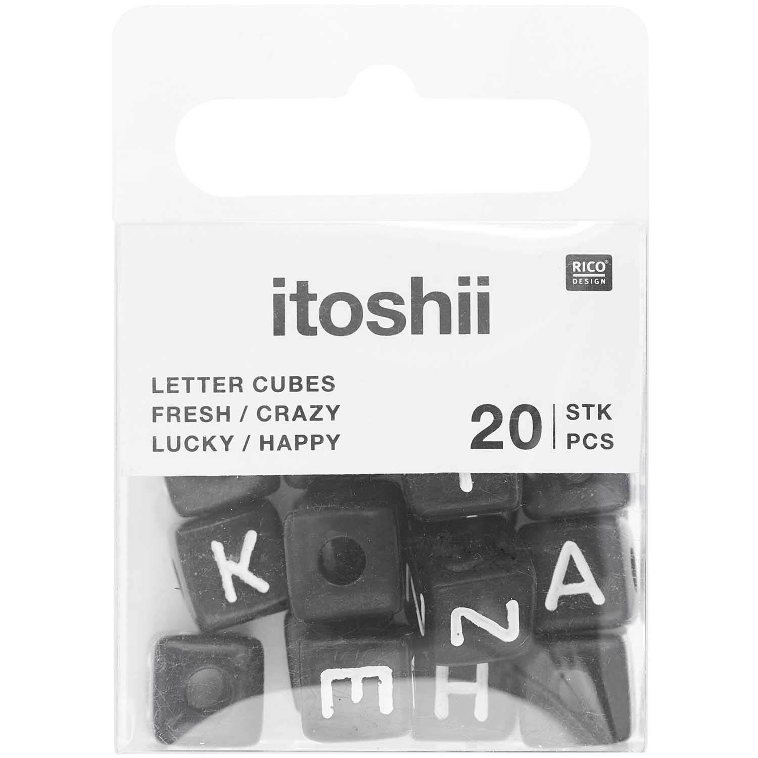 itoshii - Ponii Beads Würfelperlen Set 10x10x10mm 20 Stück