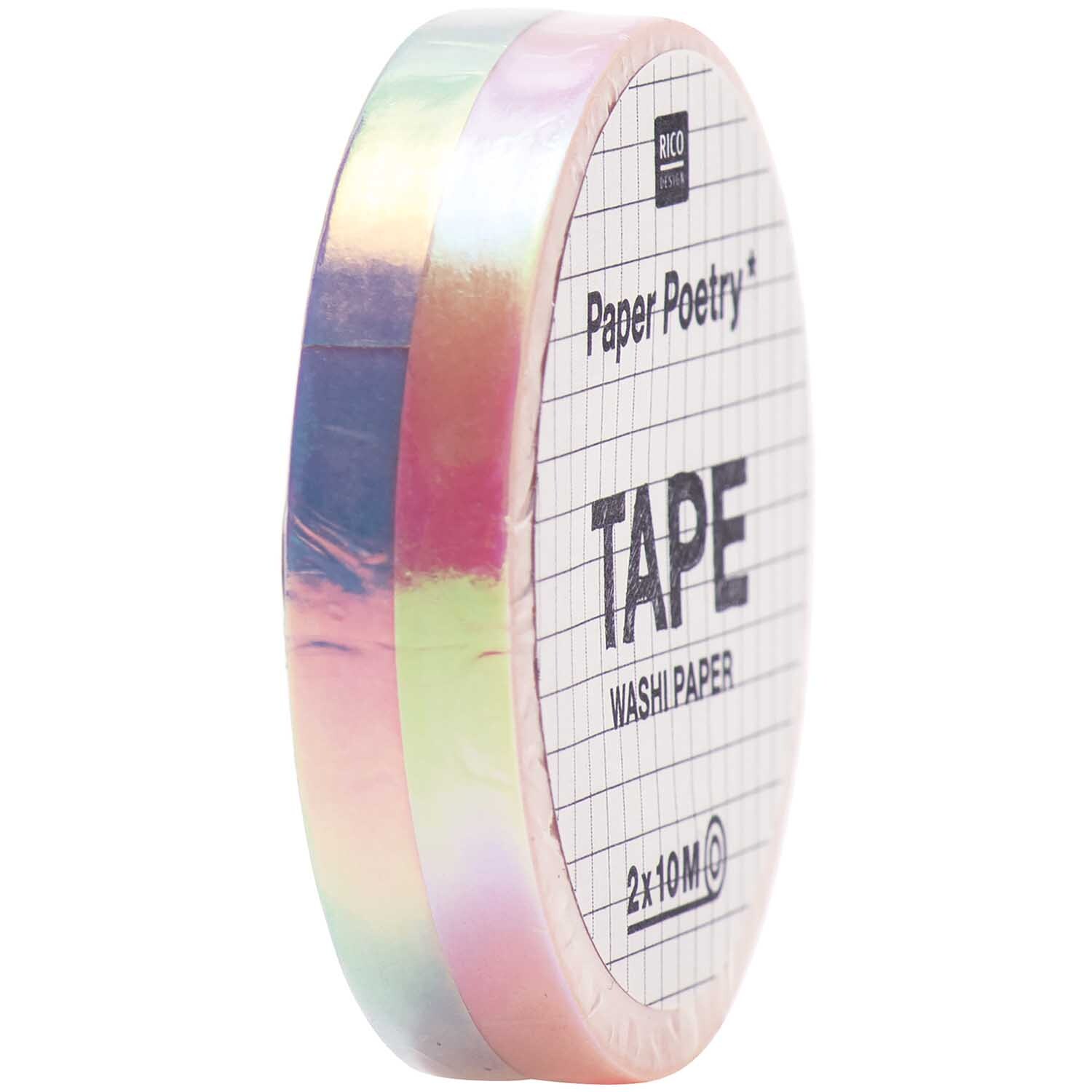 Paper Poetry Tapes irisierend 5mm 10m 2 Stück