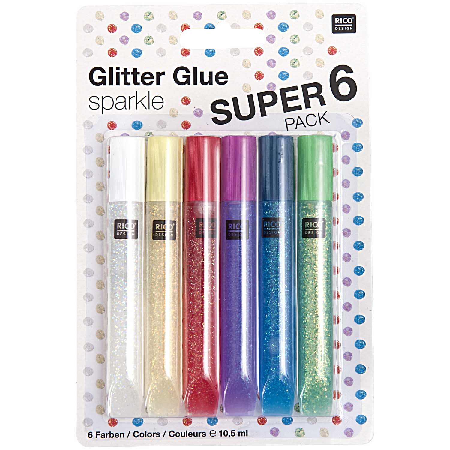Glitter Glue sparkle 6x10,5ml