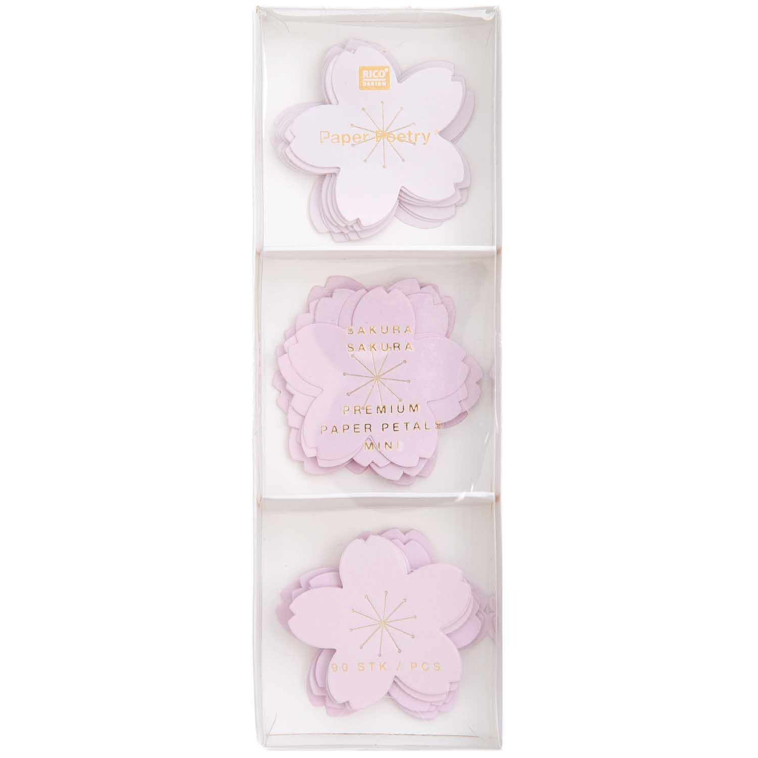 Paper Poetry Mini-Papierblüten Luxury Sakura 4,5-5cm 90 Stück