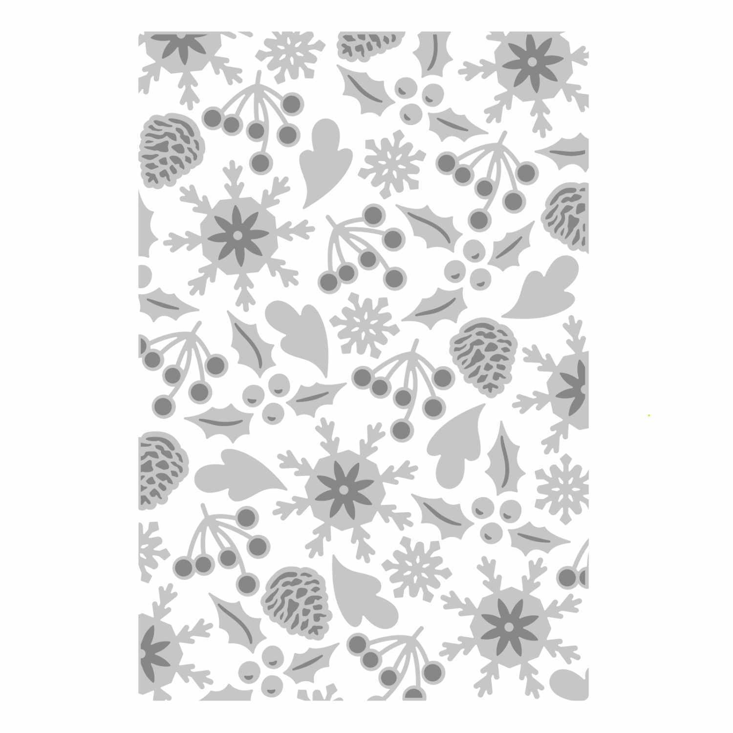 3D Textured Impressions Embossing Folder Winter Pattern by Jennifer Ogborn