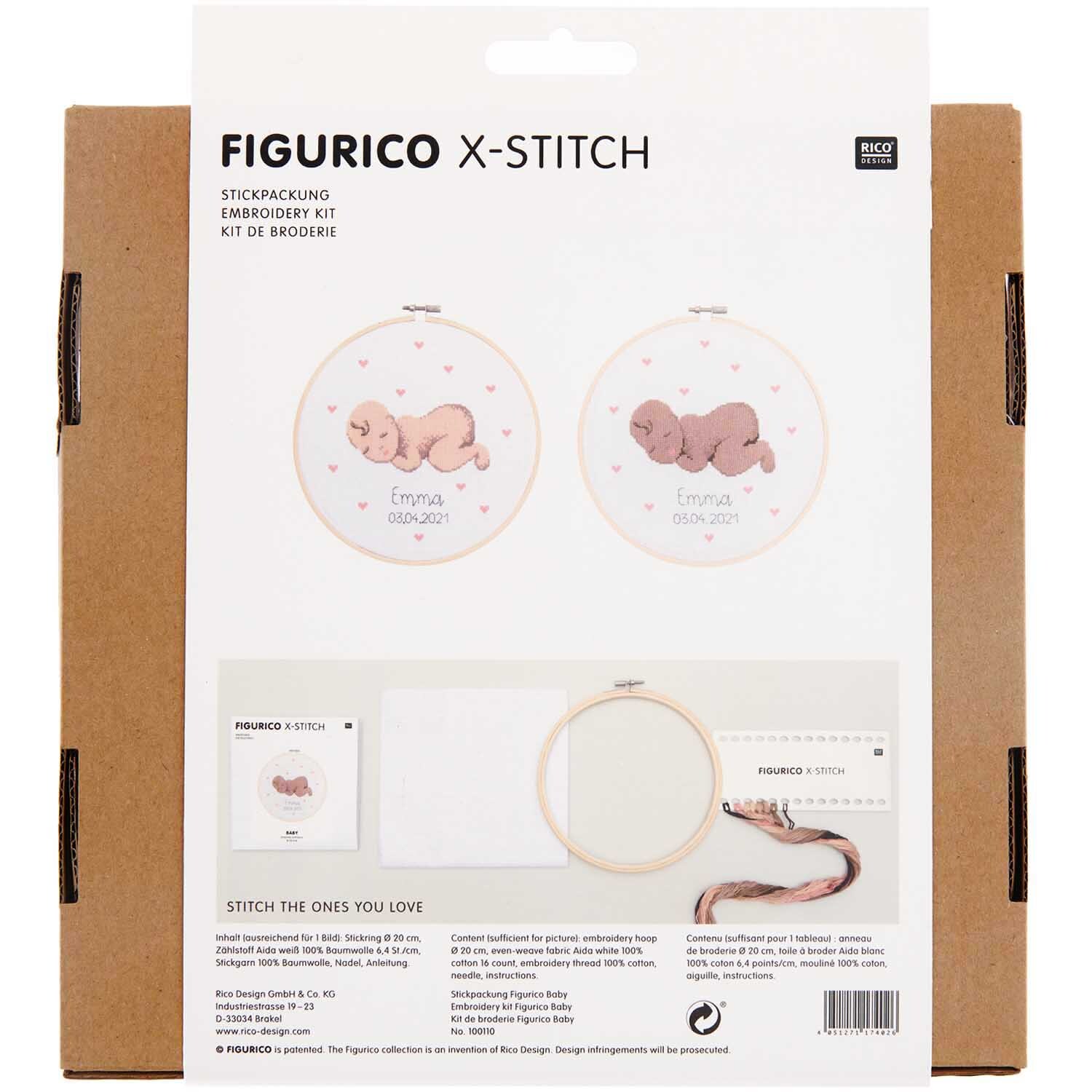 Figurico Stickpackung Baby 20cm