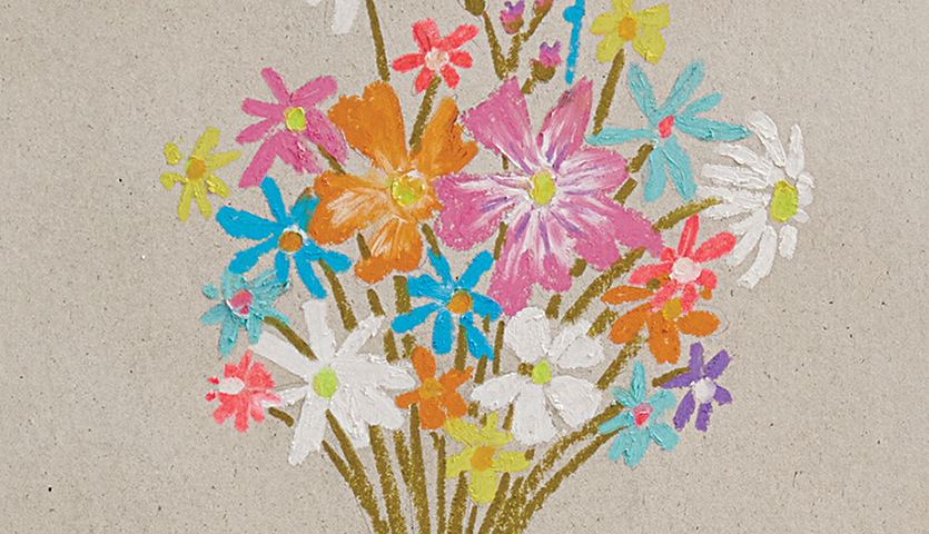 Anleitung Blumen mit Pastellkreiden malen