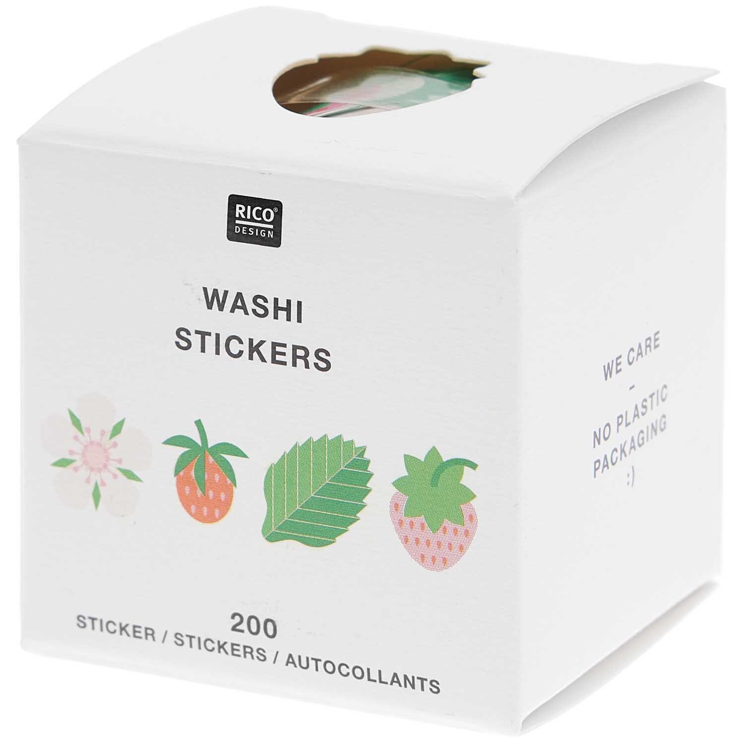 Paper Poetry Washi Sticker Erdbeeren 200 Stück