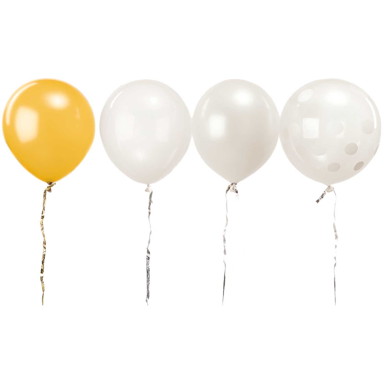 Luftballon Mix weiß 30cm 12 Stück