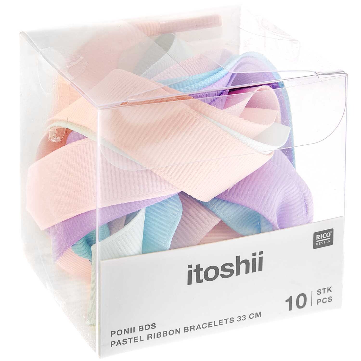 itoshii - Ponii Beads Ripsband Armbänder pastell 