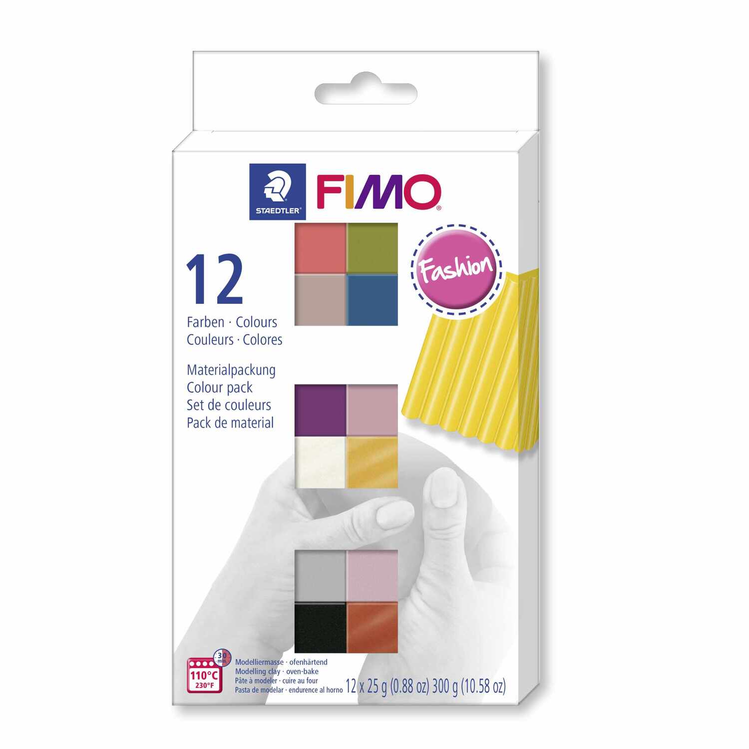 FIMO Soft Fashion 12 Halbblöcke je 25g