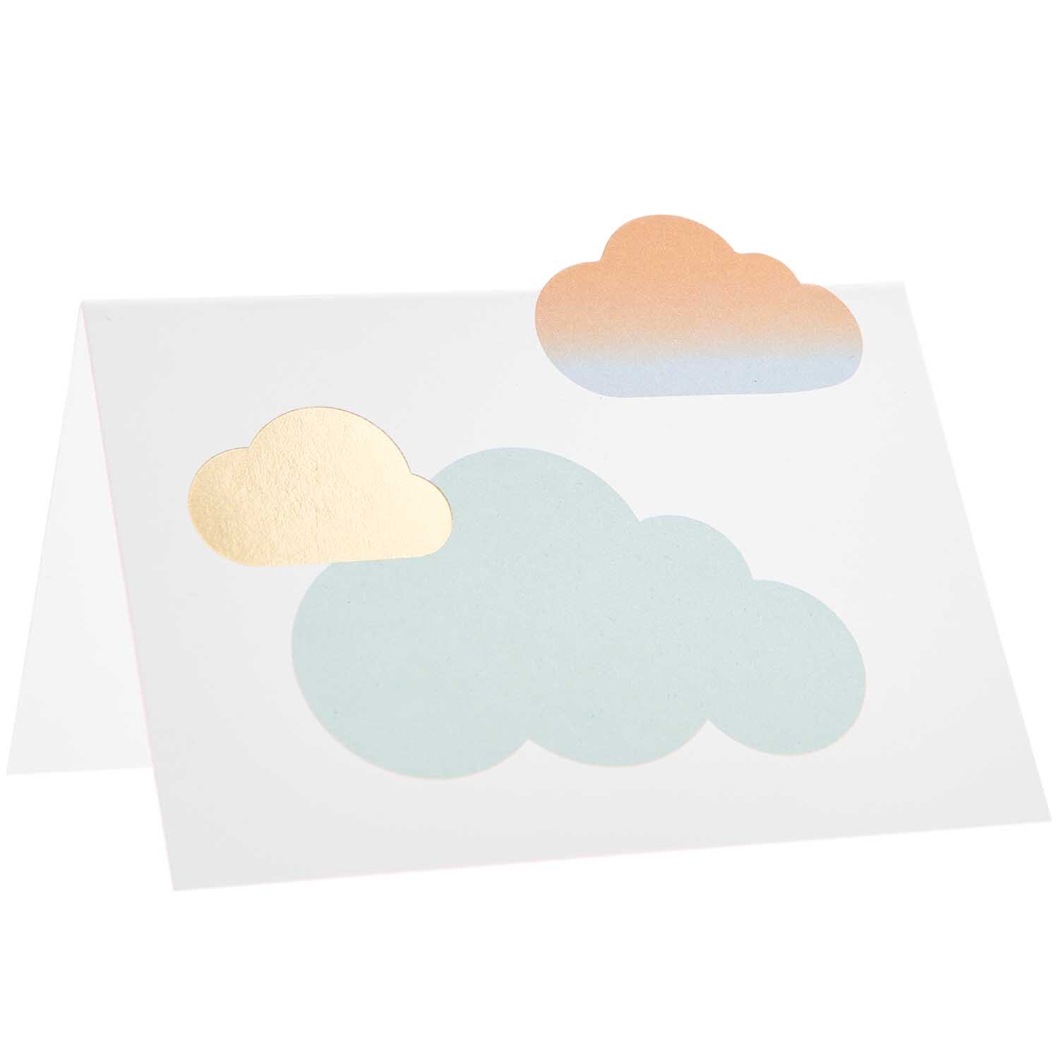 Paper Poetry Tischkarten Wolken 9x12,6cm 8 Stück