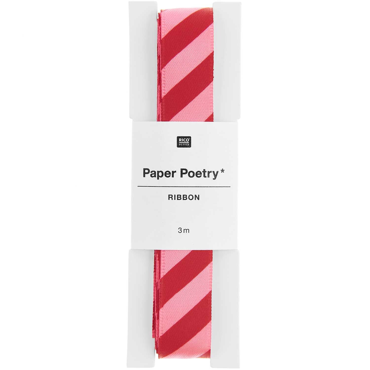 Paper Poetry Satinband Streifen 16mm 3m