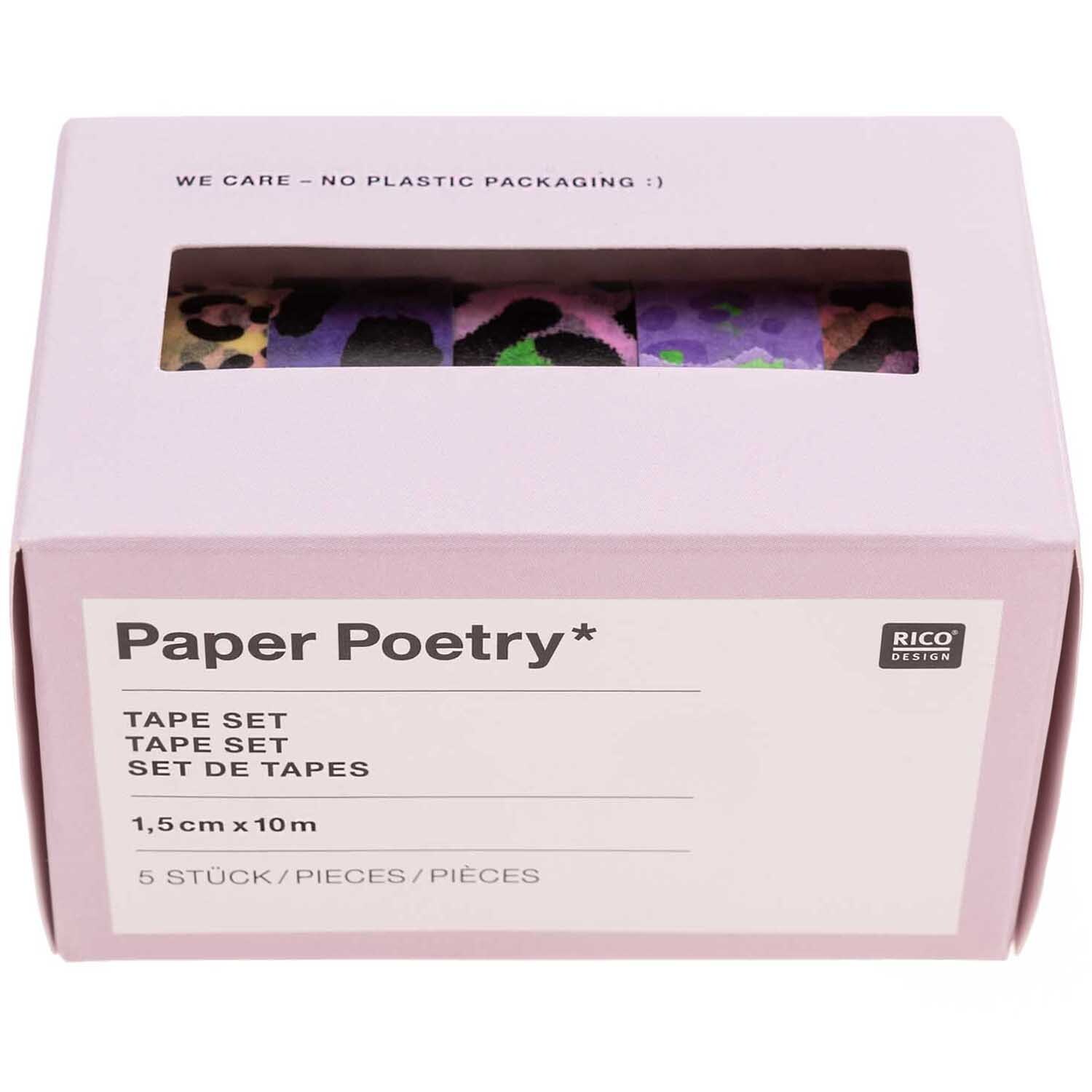 Paper Poetry Tape Set Acid Leo 5teilig