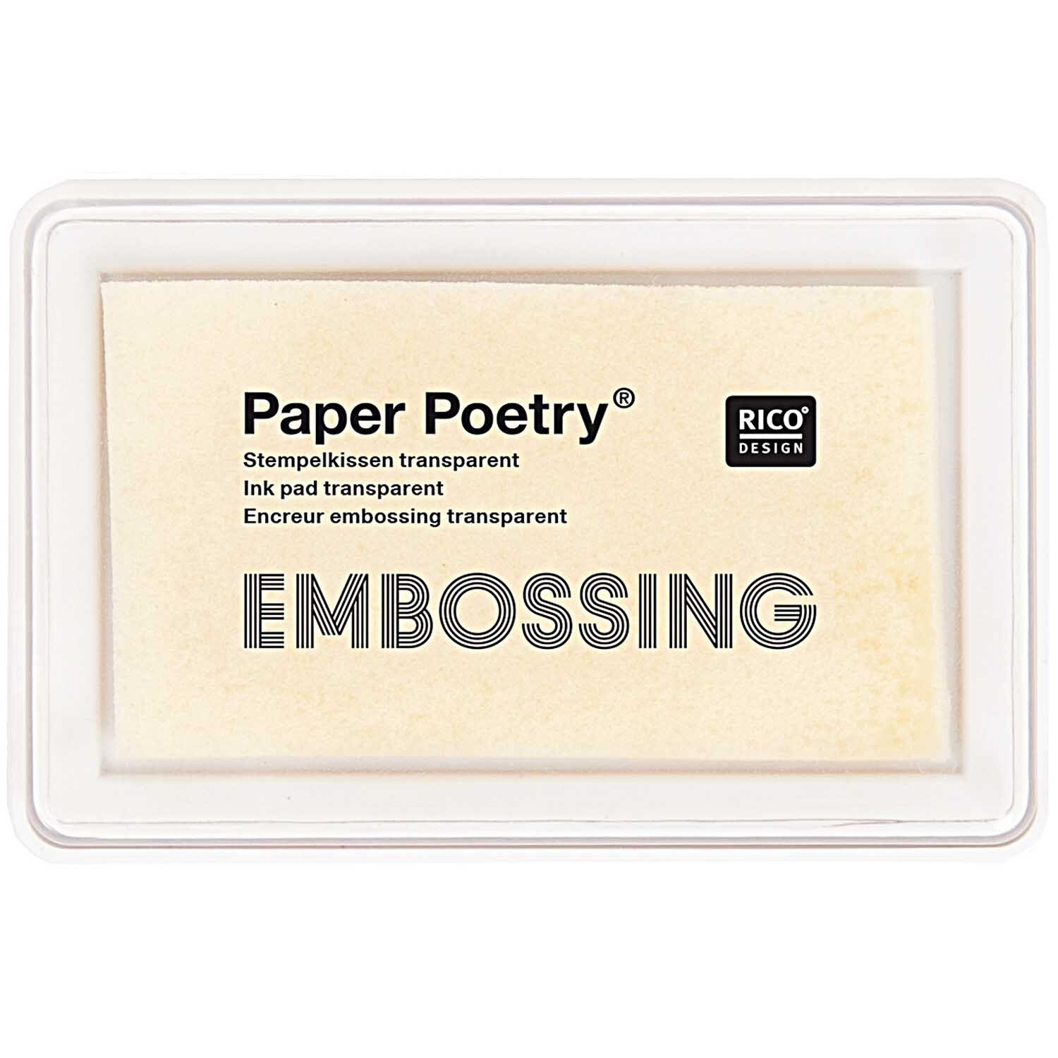 Paper Poetry Embossing Stempelkissen transparent