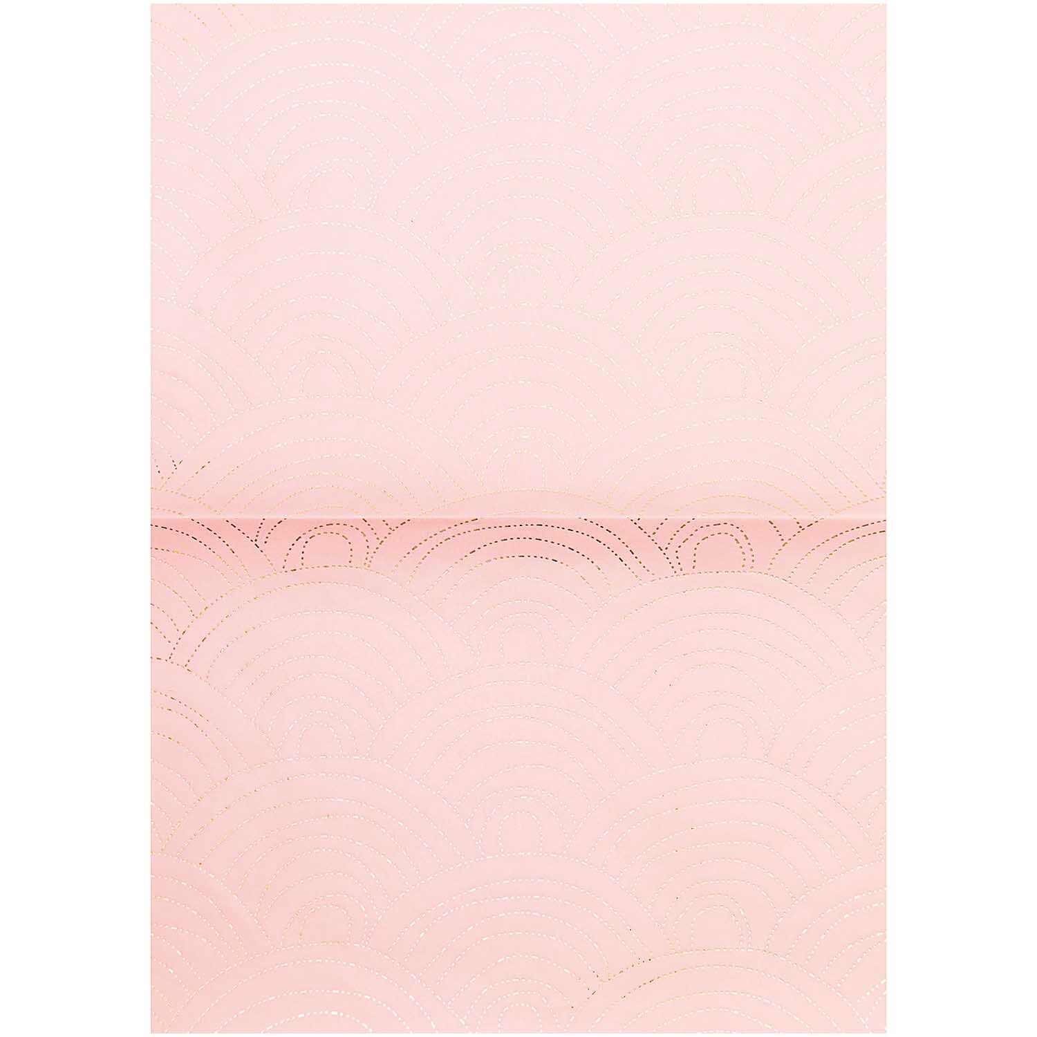 Paper Patch Papier Jardin Japonais Wellen rosa 30x42cm