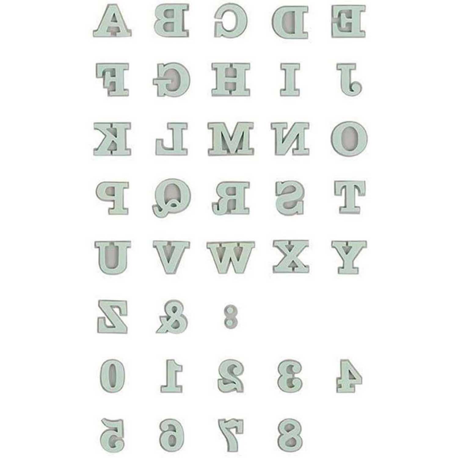 Moosgummistempel Set Alphabet 1