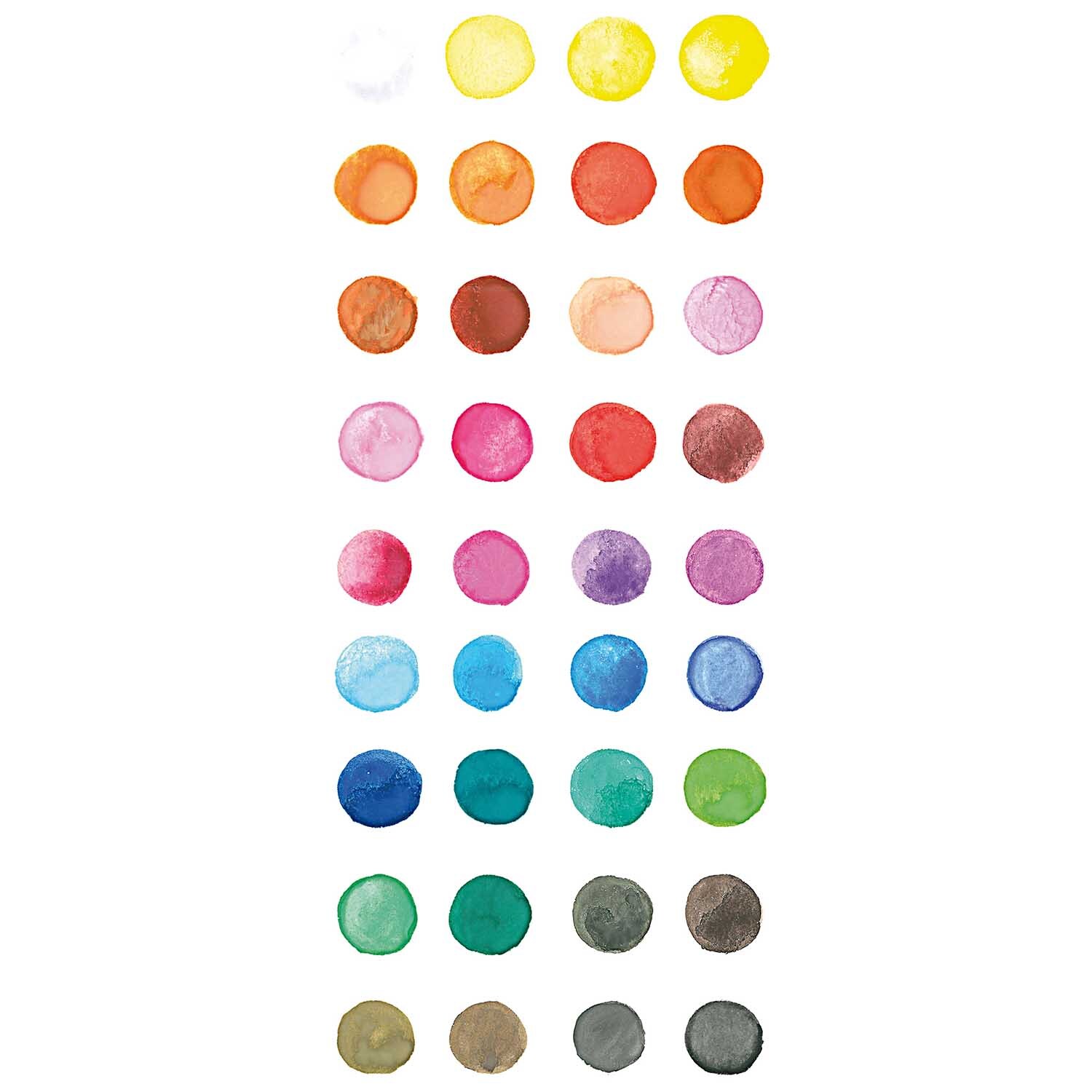 Basic Water Colours Wasserfarbkasten 36 Farben