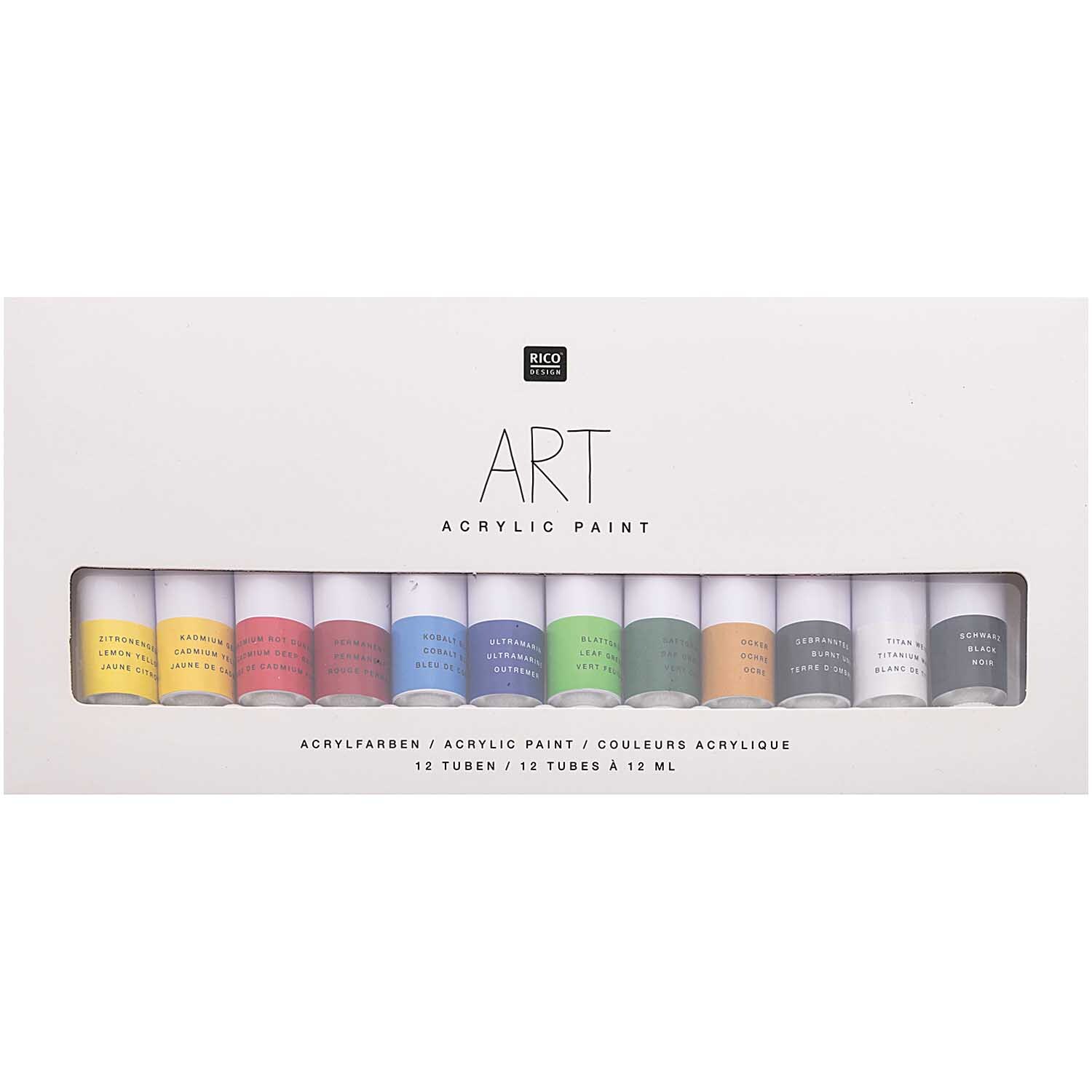 ART Künstler Acrylfarben-Set Basic 12x12ml