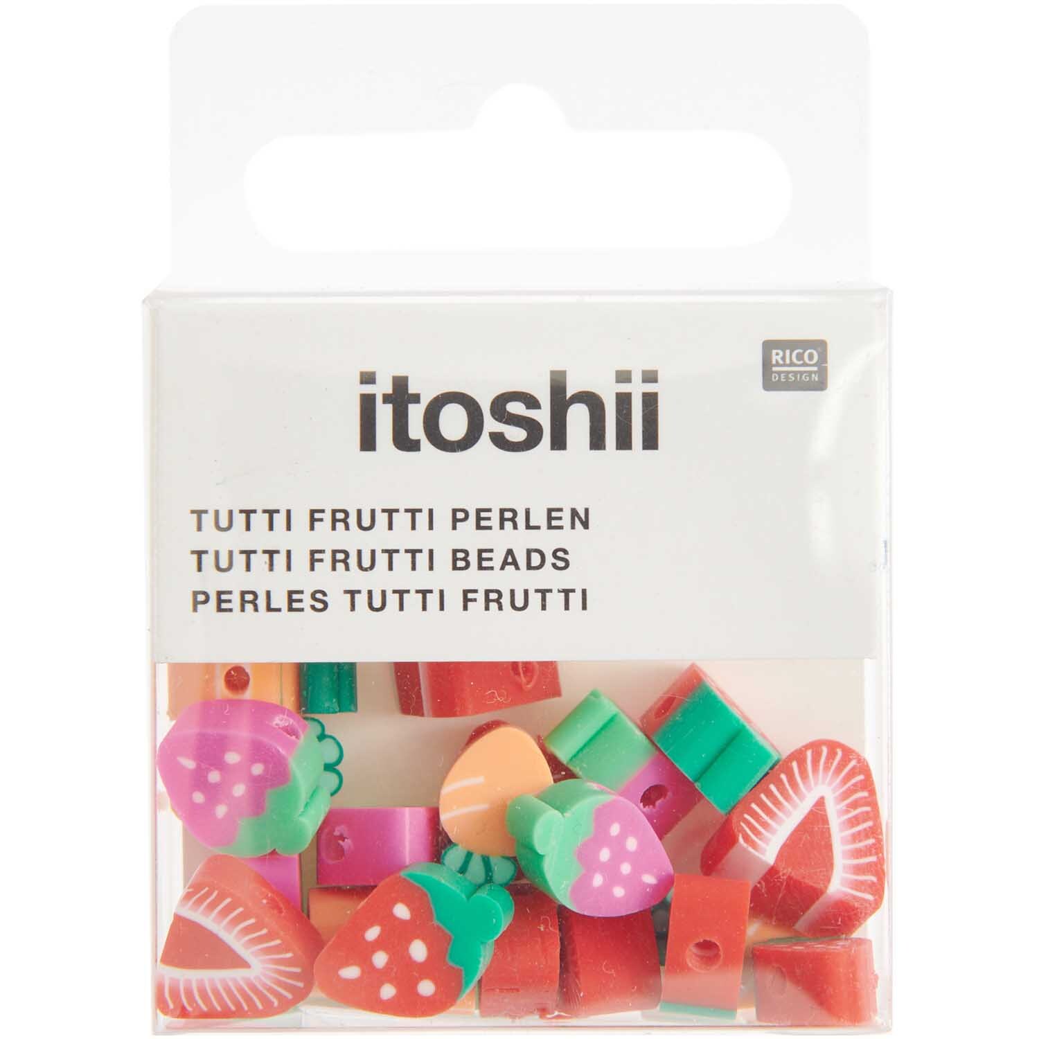 itoshii Erdbeeren Perlen 11mm 20 Stück