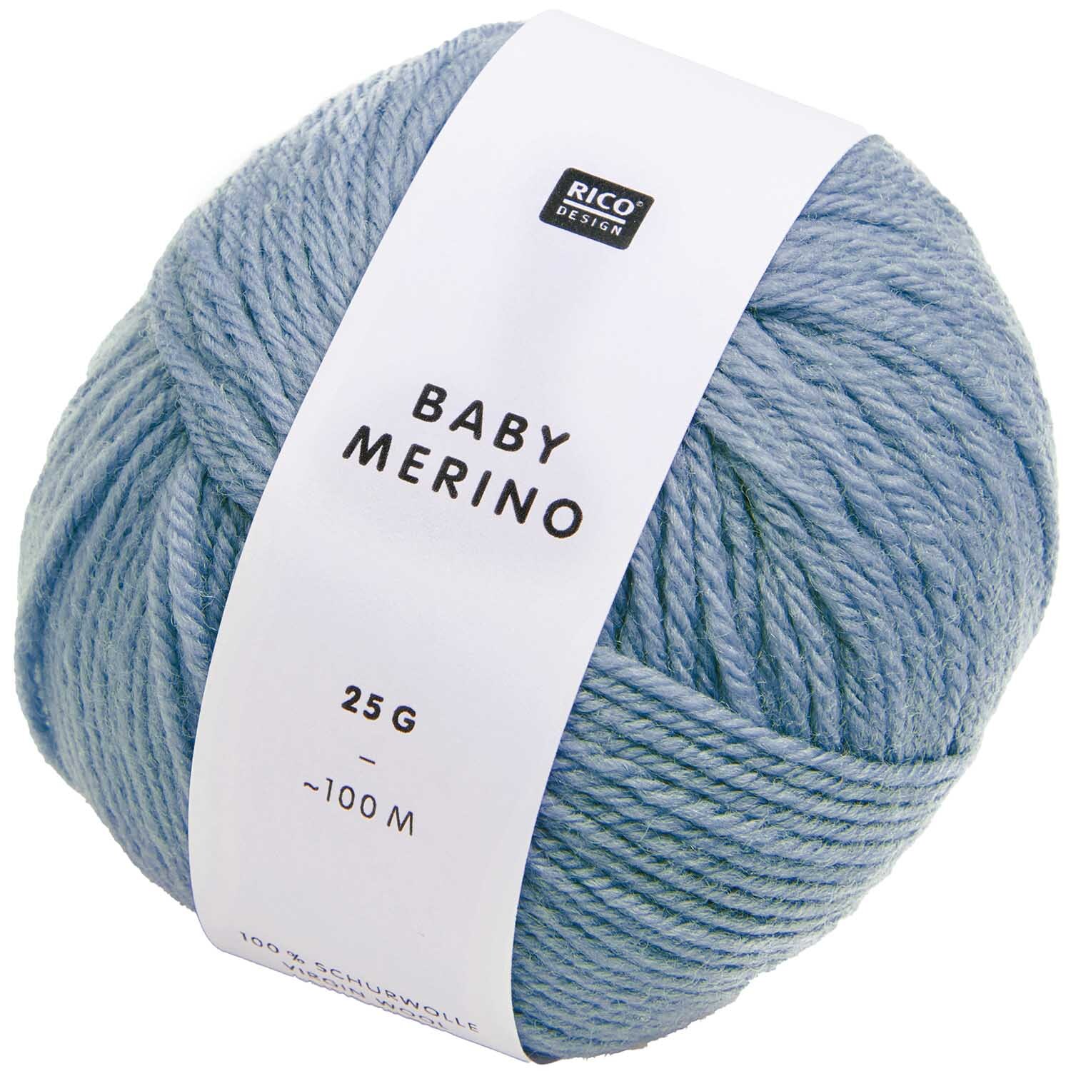 Baby Merino print Rico Design 016 (multicolor) 25 GR 100 M - Laine layette  certifiée OEKO-TEX