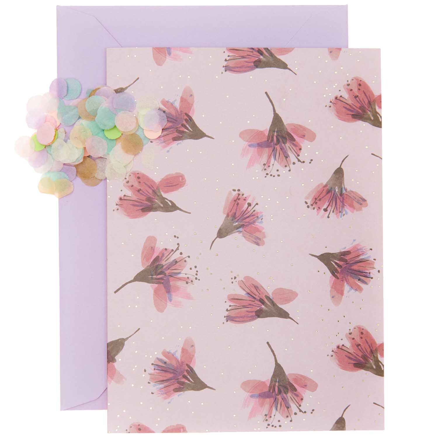 Paper Poetry Grußkartenset Kirschblüten pink