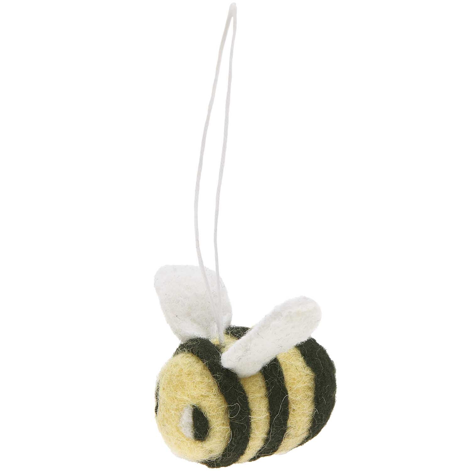 Filz-Biene zum Hängen 6,5x6,5cm