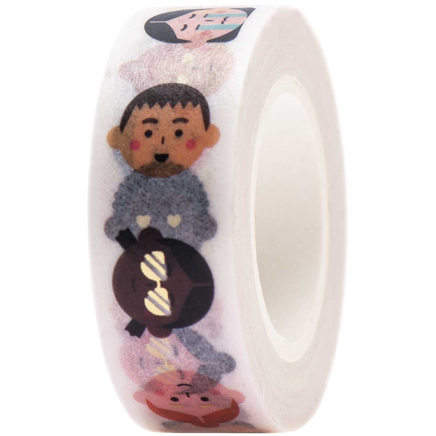 Paper Poetry Tape Gesichter 1,5cm 10m