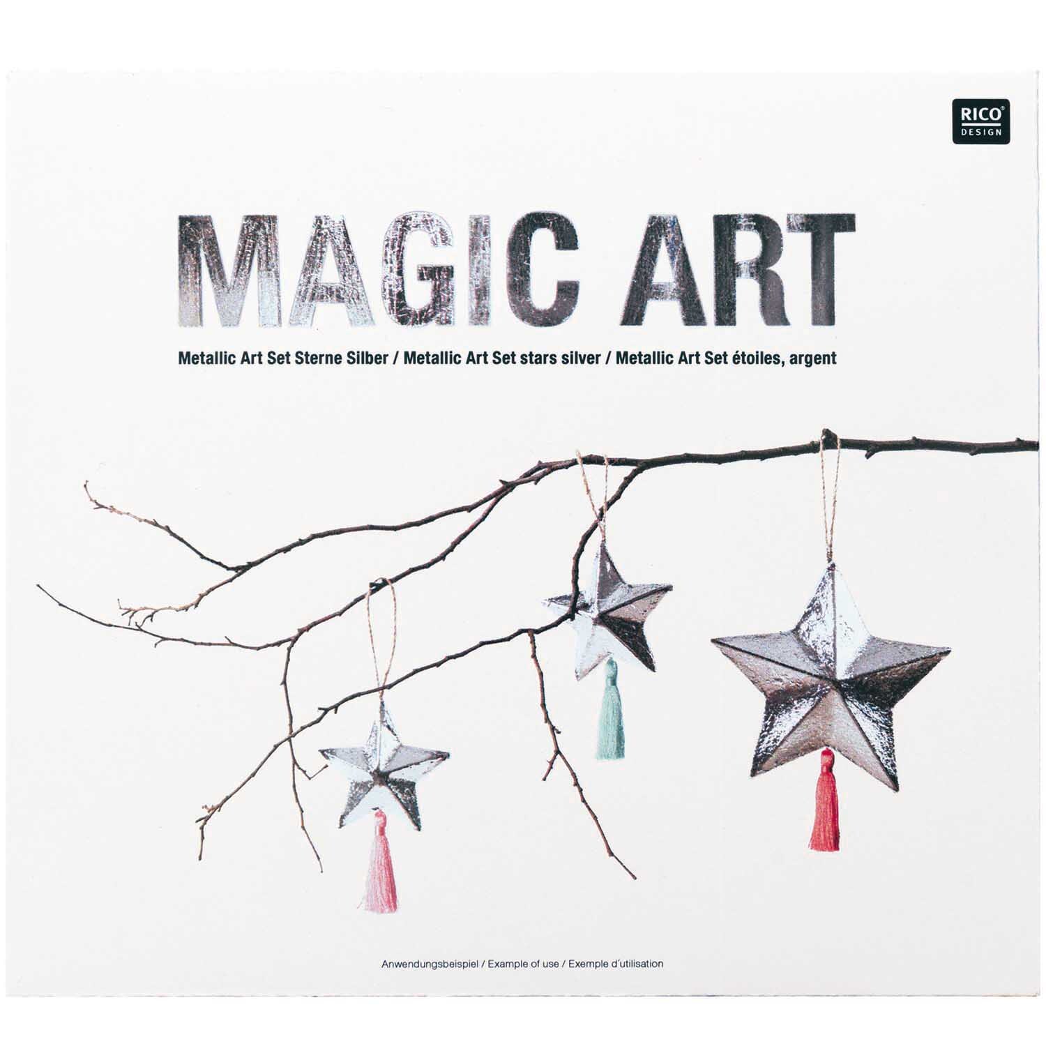 Magic Art Set Sterne silber