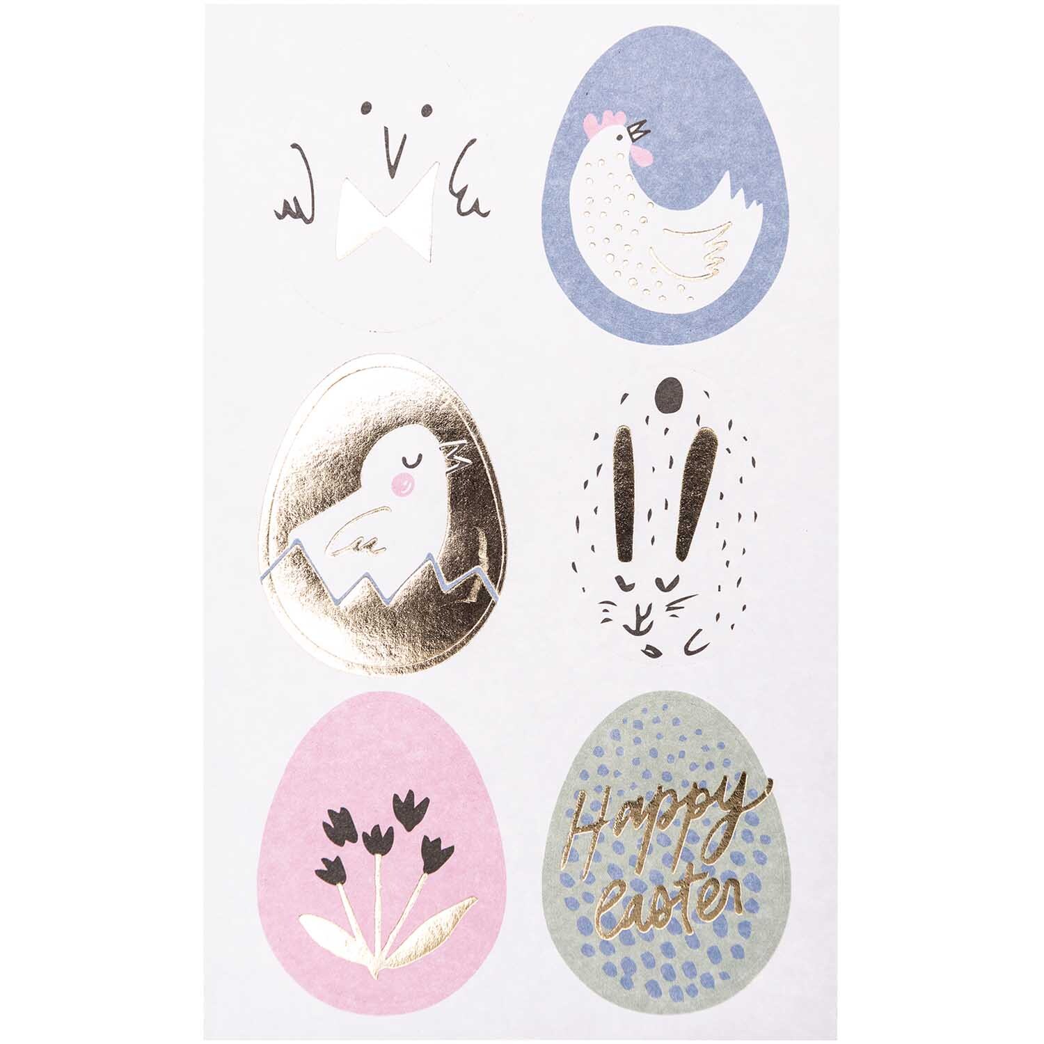 Paper Poetry Sticker Bunny Hop Ostereier 24 Stück