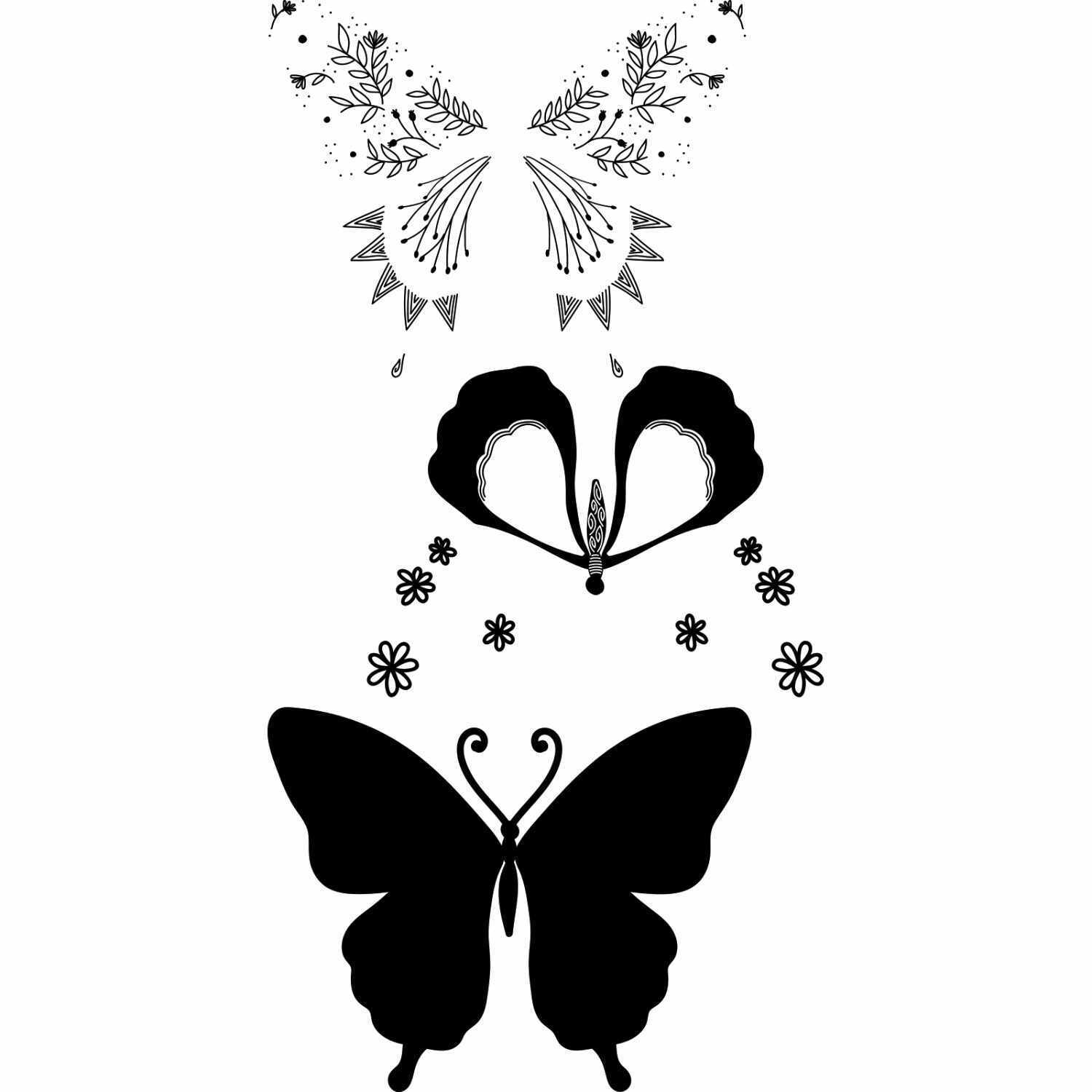 Layered Clear Stamps Decorated Butterfly by Lisa Jones