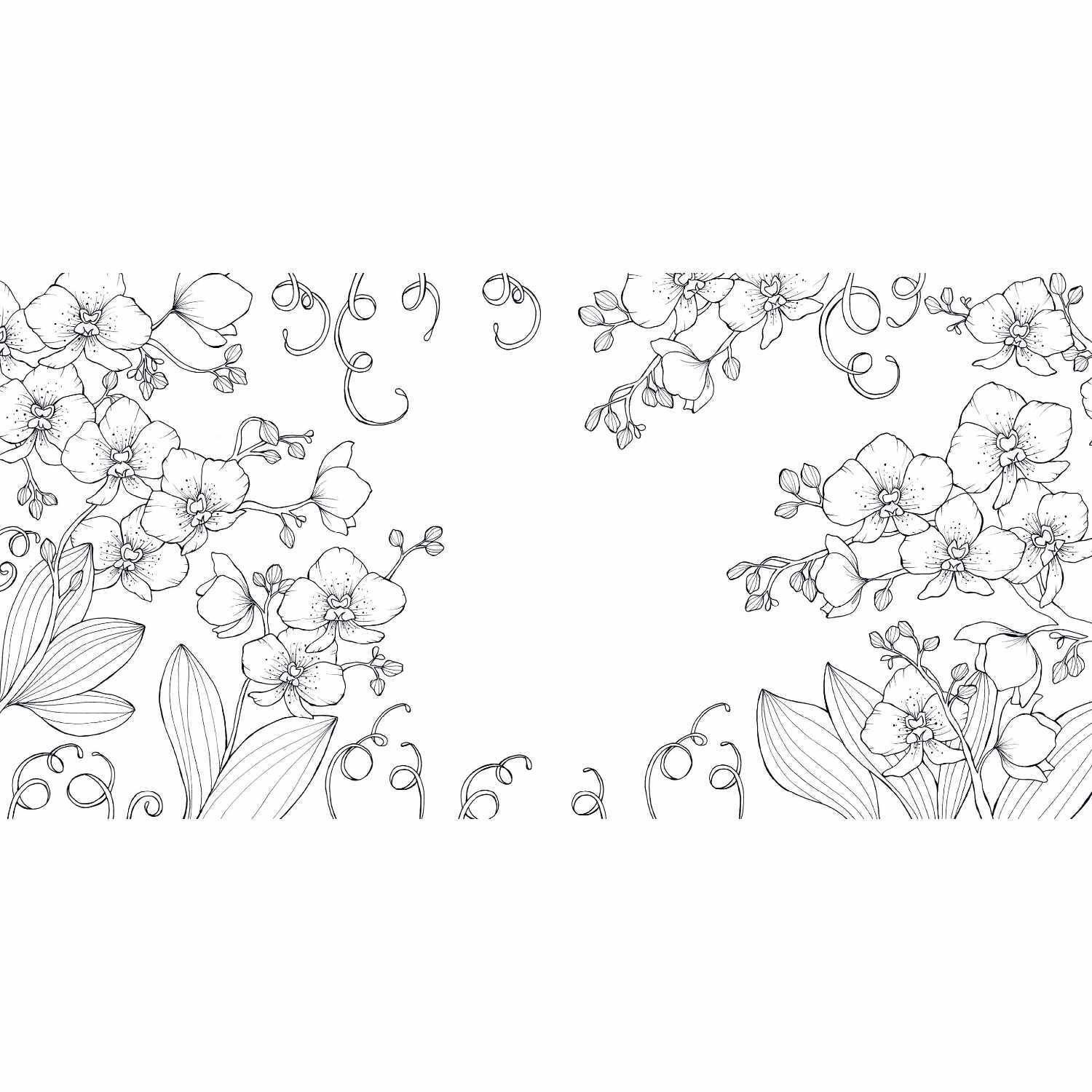 Blütentraum - Florale Motive zum ausmalen