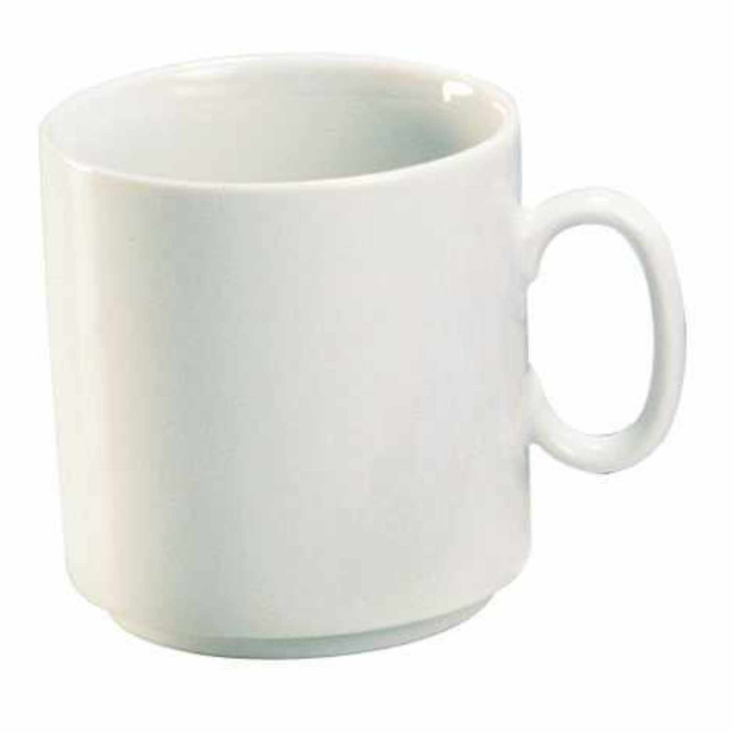 Porzellan-Tasse weiß