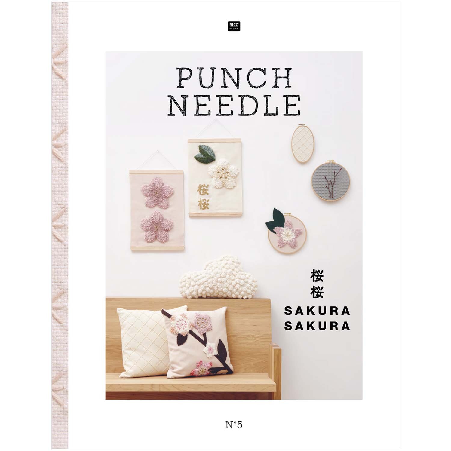 Stickbuch Punch Needle Nr. 5 Sakura Sakura