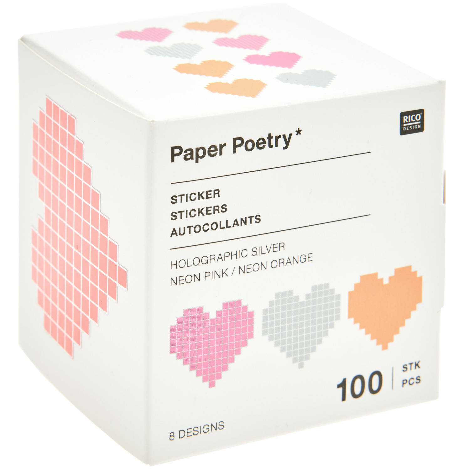 Paper Poetry Sticker Herzen auf der Rolle