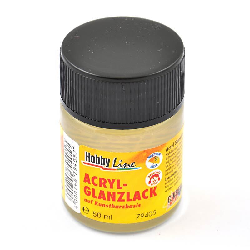Acryl Glanzlack transparent glänzend 50ml