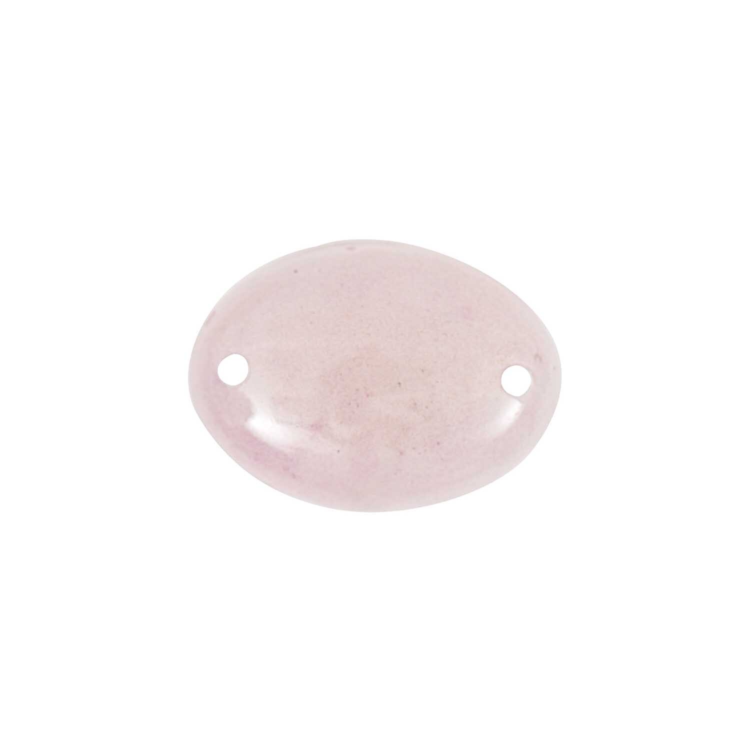 Aufnähstein oval rosa 18x13mm 5 Stück