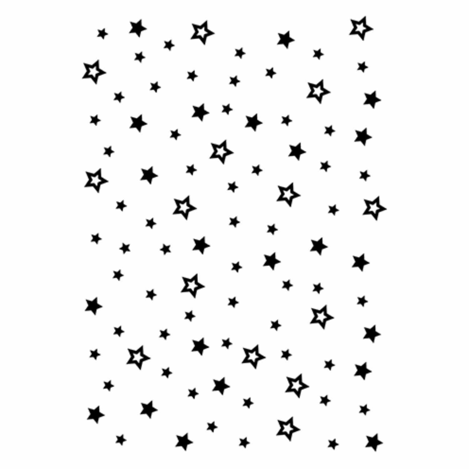 Embossing-Prägeschablone Sterne 10,6x15cm
