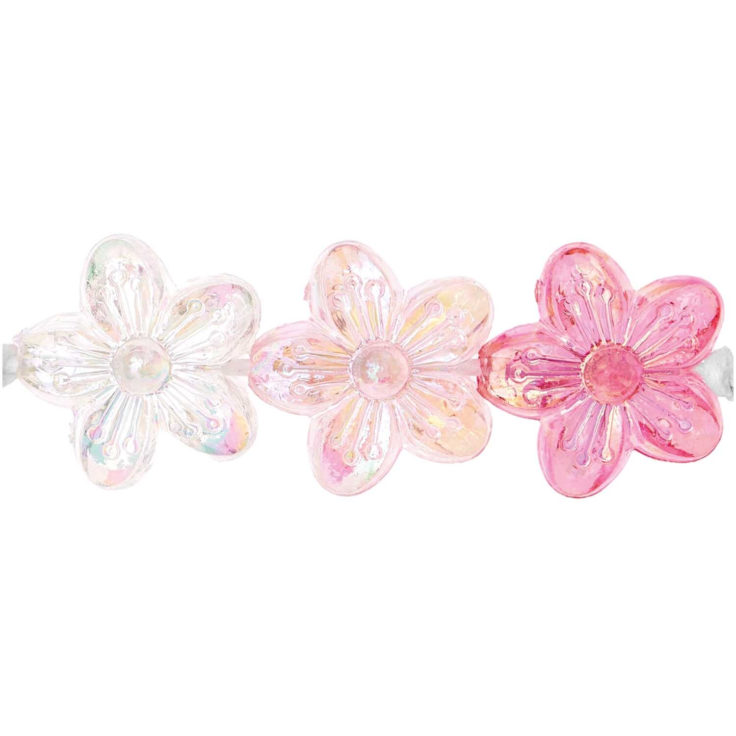 itoshii Blumenperlen Rosa Mix holografisch