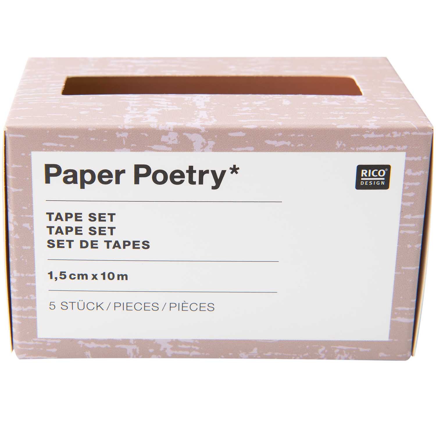 Paper Poetry Tape Set Blumen 5teilig