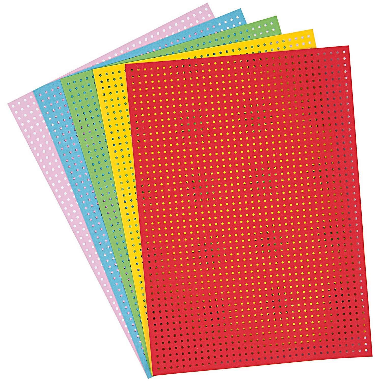 Paper Poetry Stickkarton mehrfarbig 17,5x24,5cm 10 Bogen