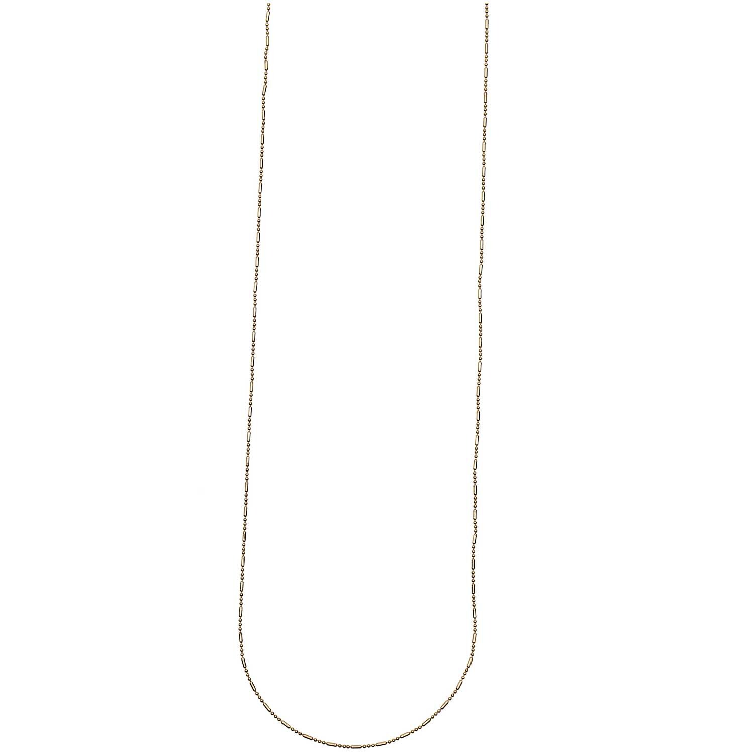 Kügelchenkette mit Steg gold 65cm